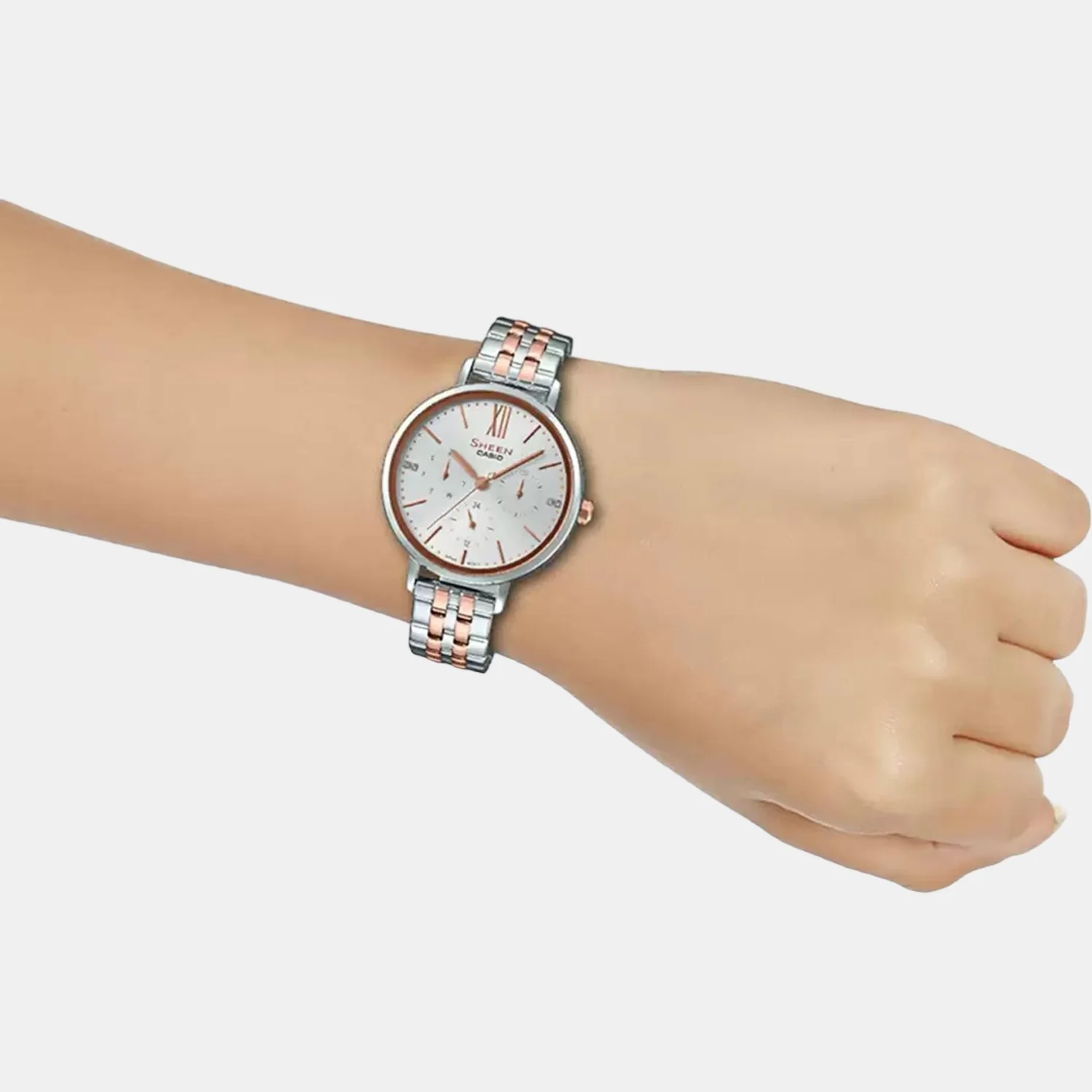 Sheen Women Quartz White Dial Analog Stainless Steel Watch SX233 - Image 6