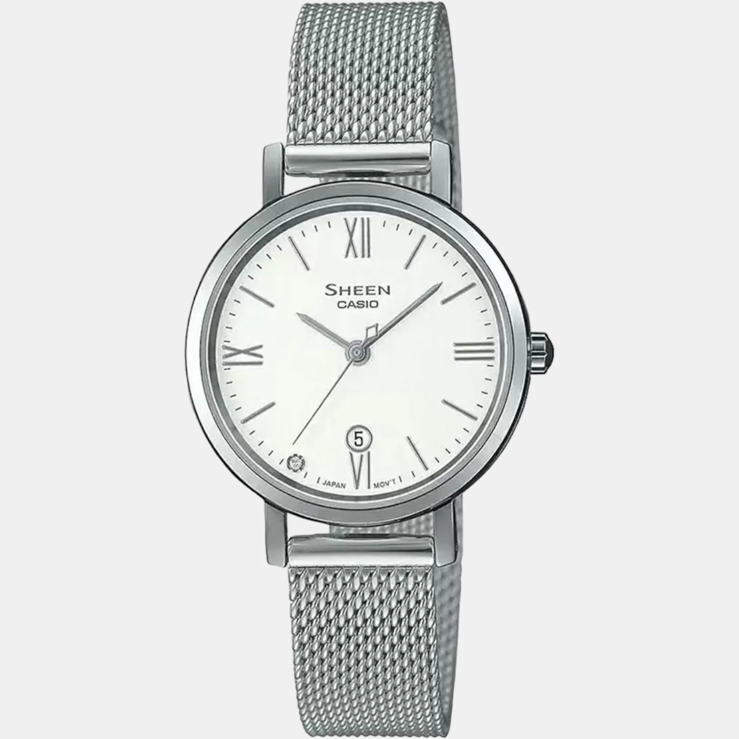 Sheen Women Quartz White Dial Analog Stainless Steel Watch SX281 - Image 2