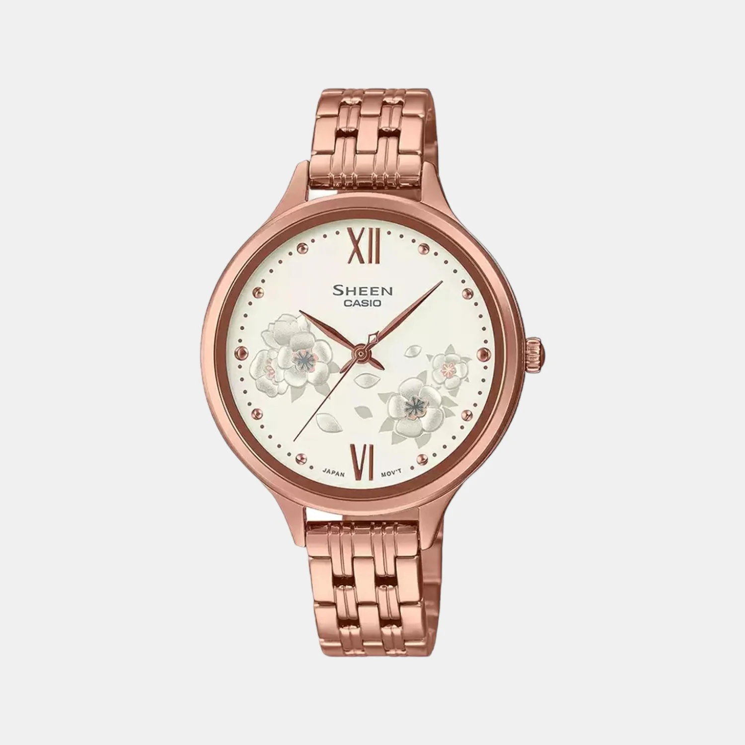 Sheen Women Quartz White Dial Chronograph Stainless Steel Watch SH278