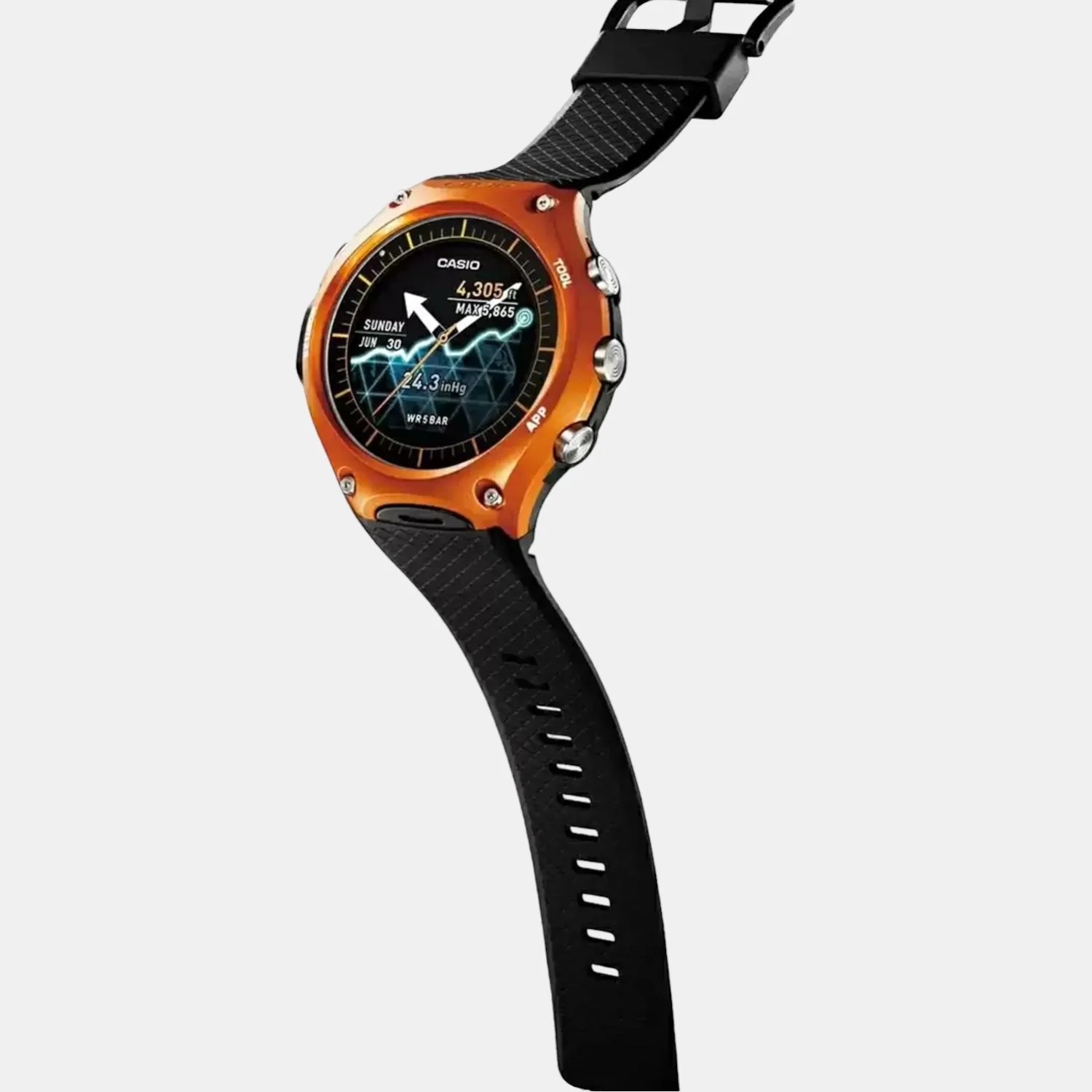 Smart Watch Digital Men Processor Two Tone Dial Digital Resin Watch SW002 - Image 4