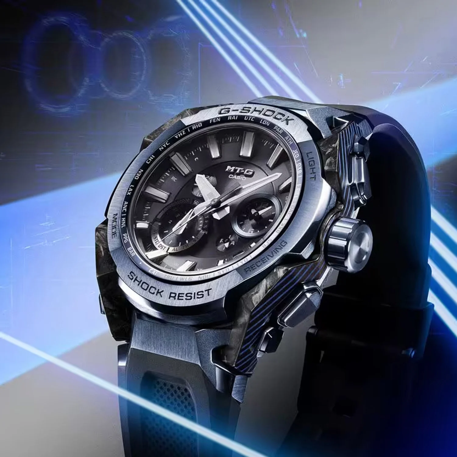 Unisex Solar Black Dial Analog Stainless Steel Watch G1717 - Image 9