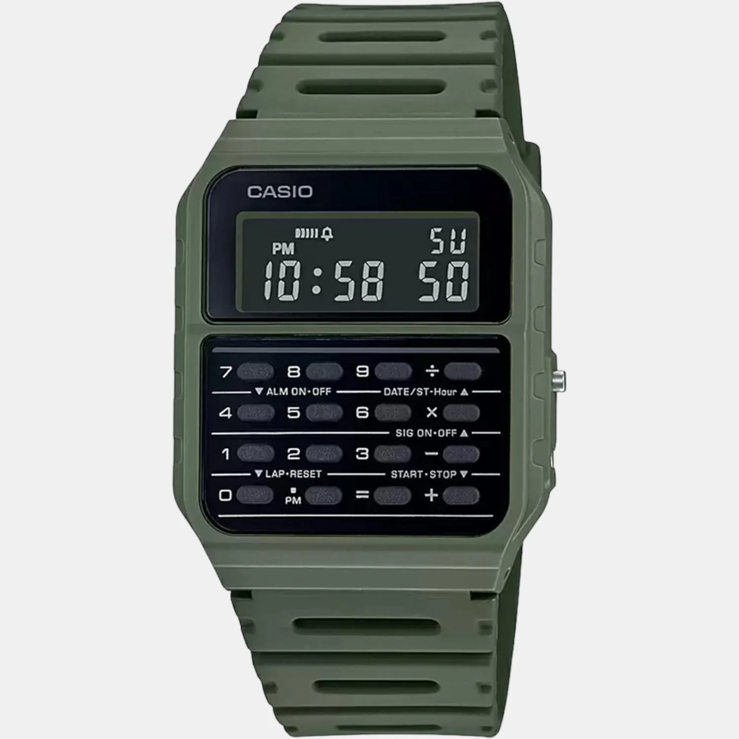 Vintage Men Quartz Black Dial Digital Resin Watch D210 - Image 3