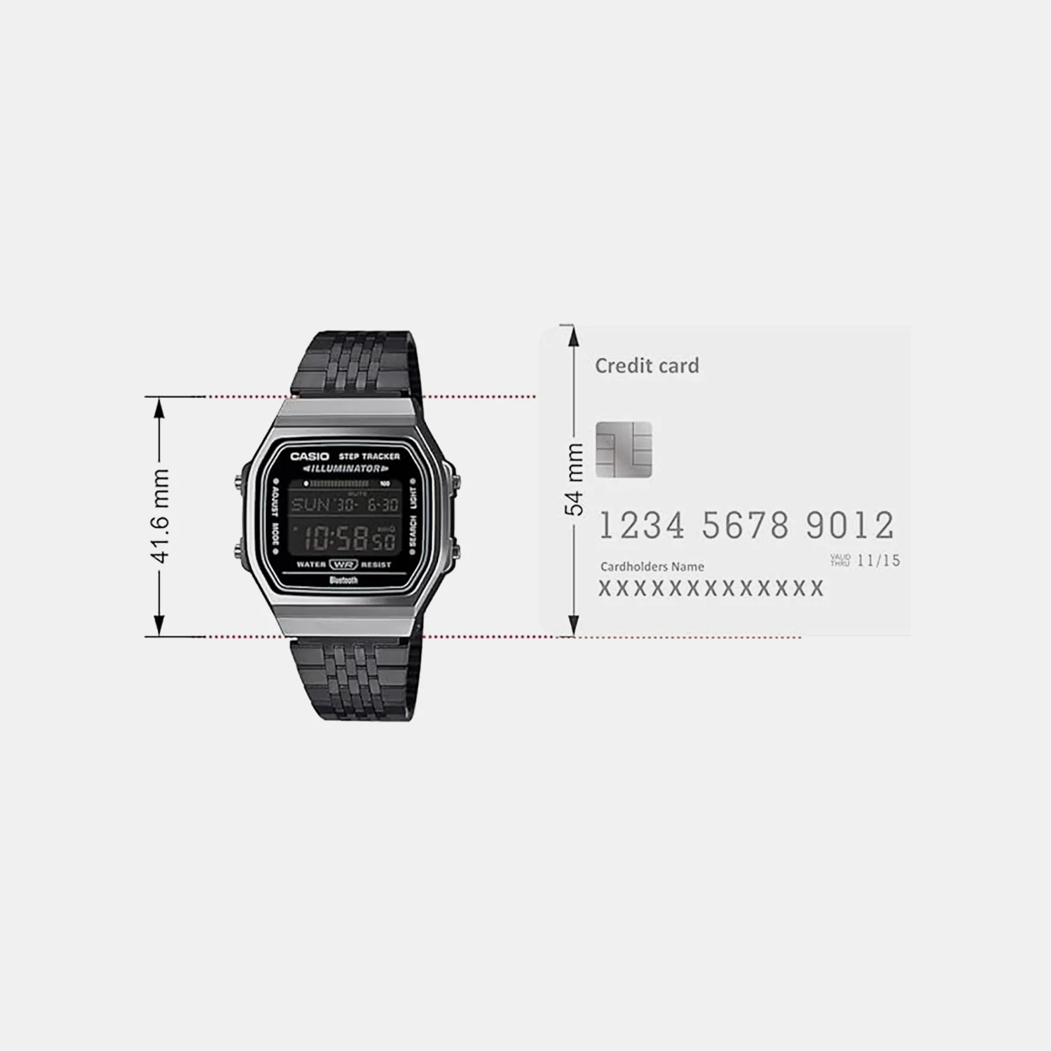 Vintage Unisex Quartz Black Dial Analog-Digital Resin Watch D367 - Image 6
