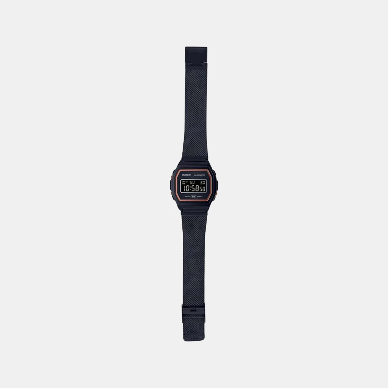 Vintage Unisex Quartz Black Dial Analog-Digital Stainless Steel Watch D264 - Image 4