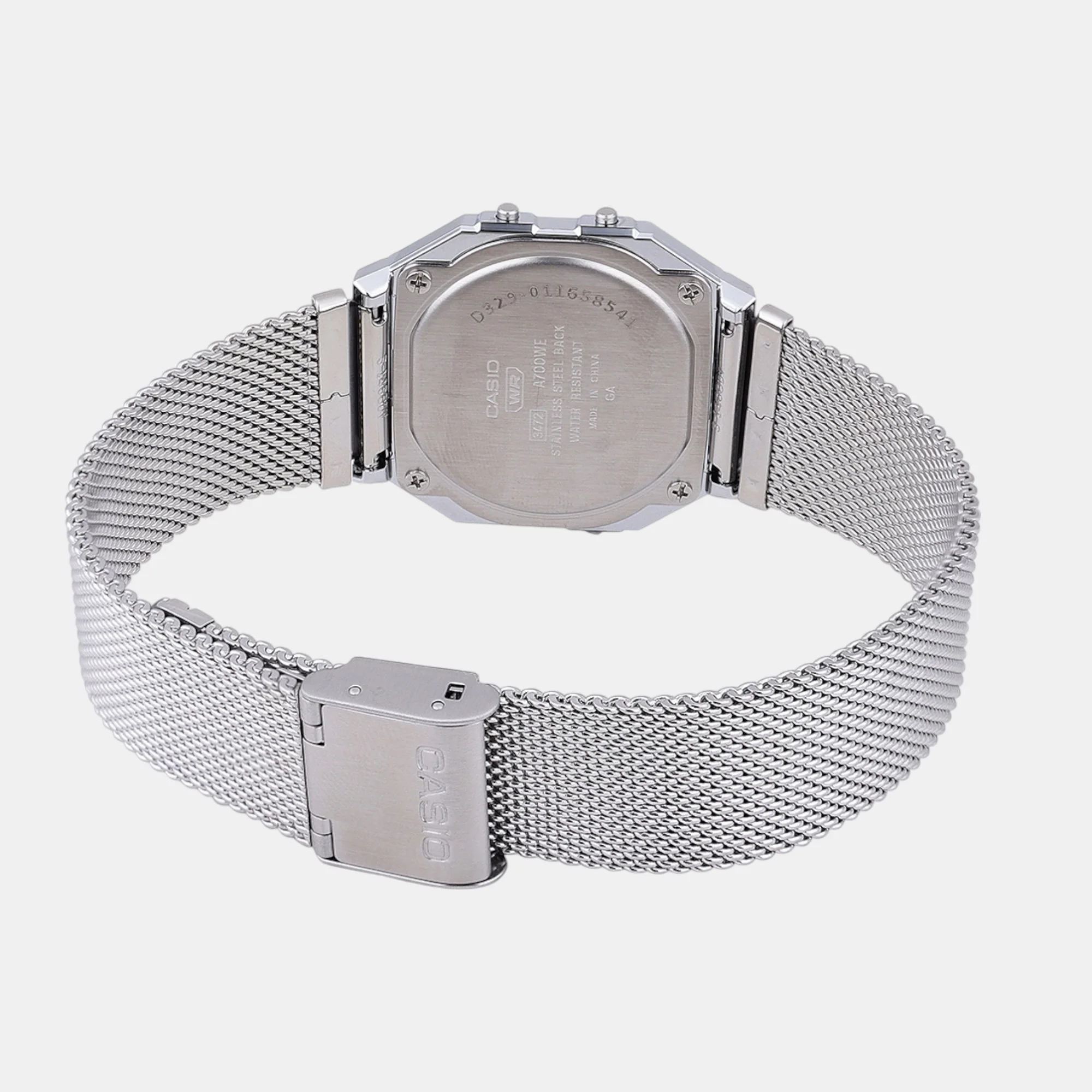 Vintage Unisex Quartz Black Dial Digital Mesh Watch D329 - Image 6