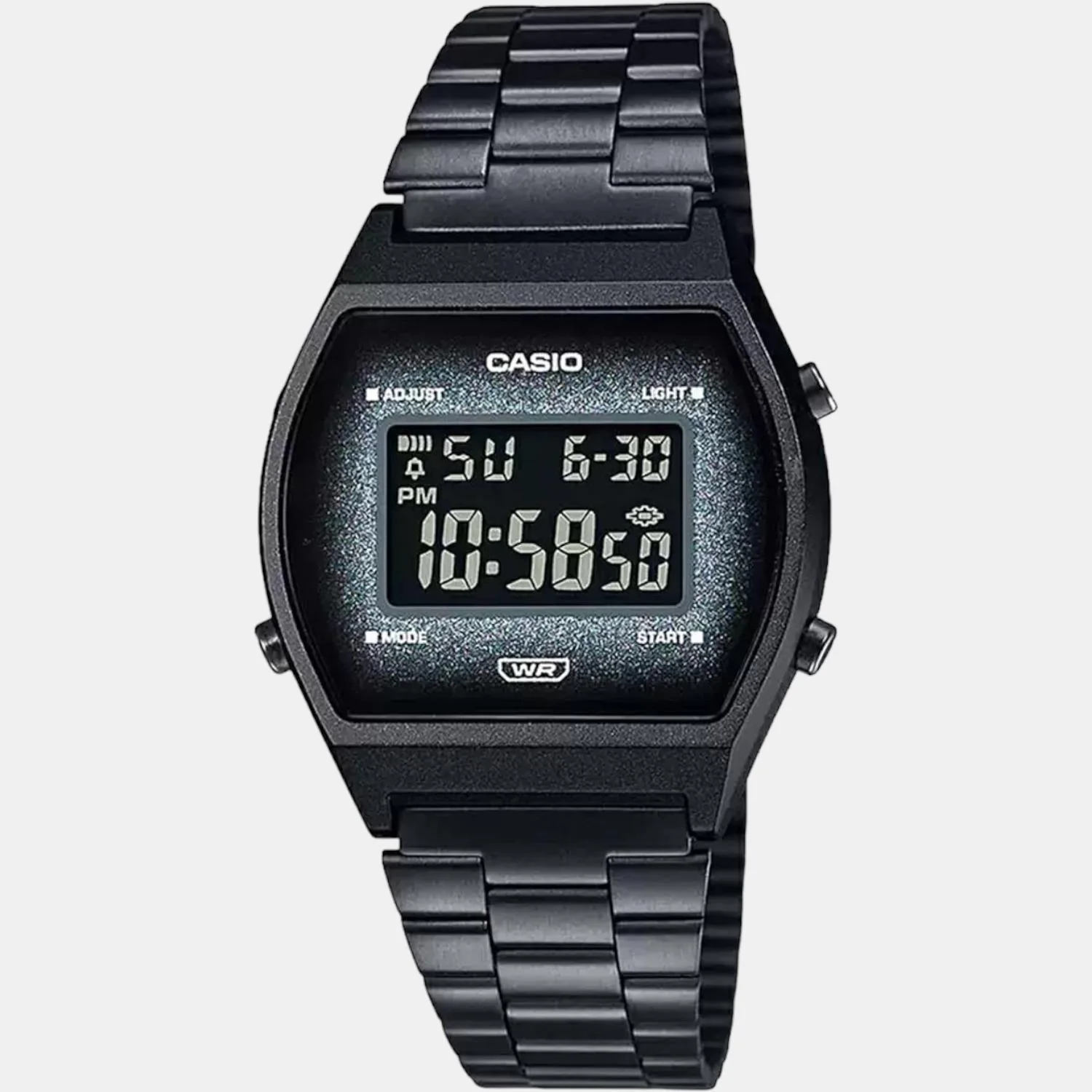 Vintage Unisex Quartz Black Dial Digital Stainless Steel Watch D185 - Image 2