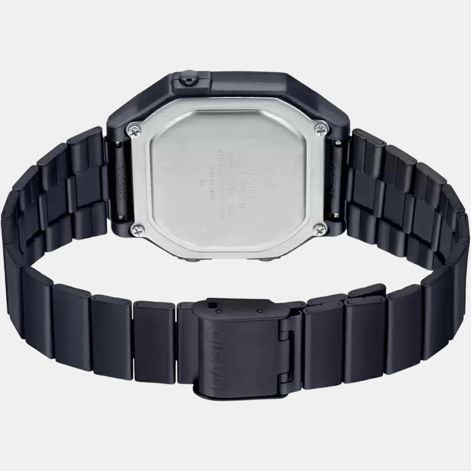 Vintage Unisex Quartz Black Dial Digital Stainless Steel Watch D199 - Image 5