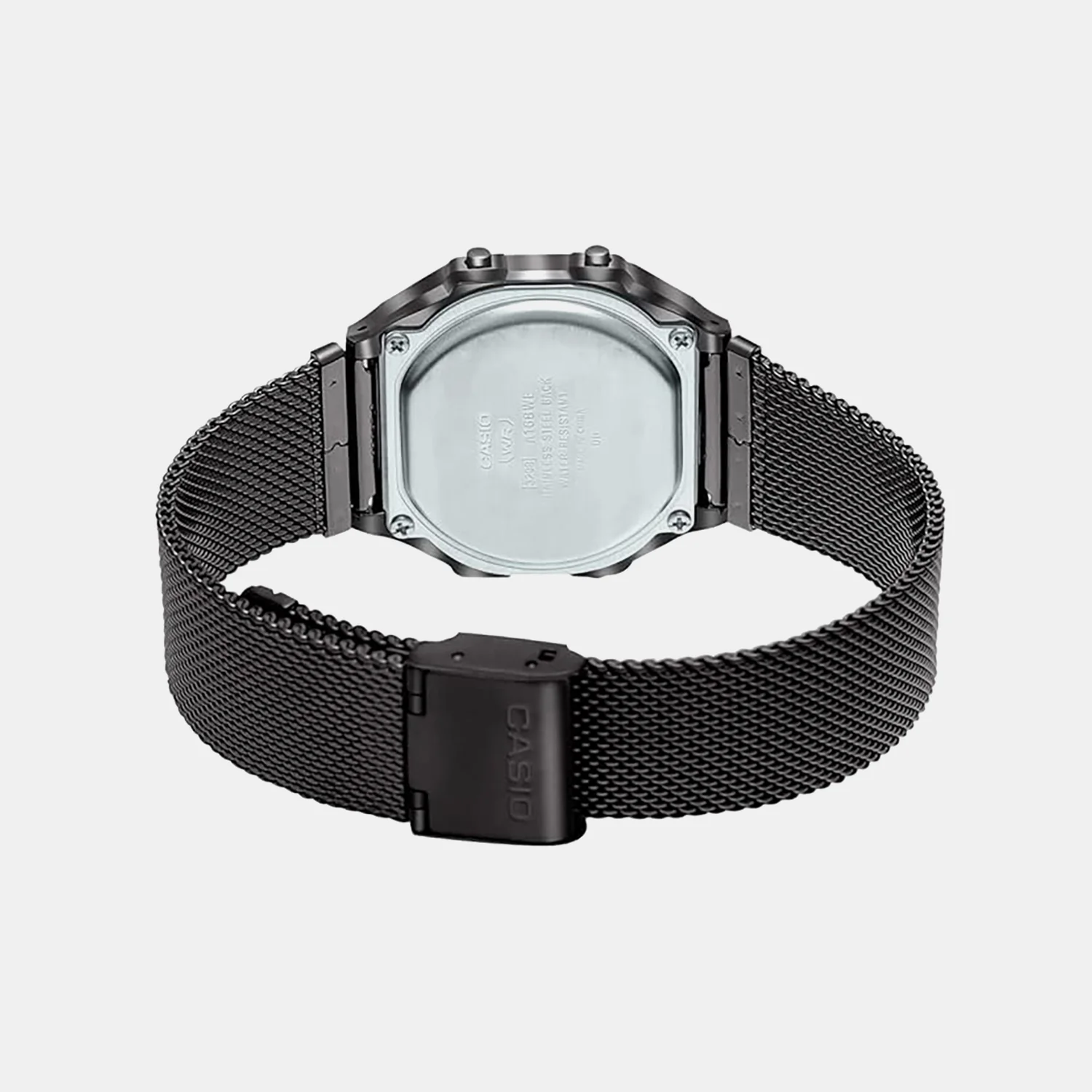 Vintage Unisex Quartz Black Dial Digital Mesh Watch D259 - Image 3