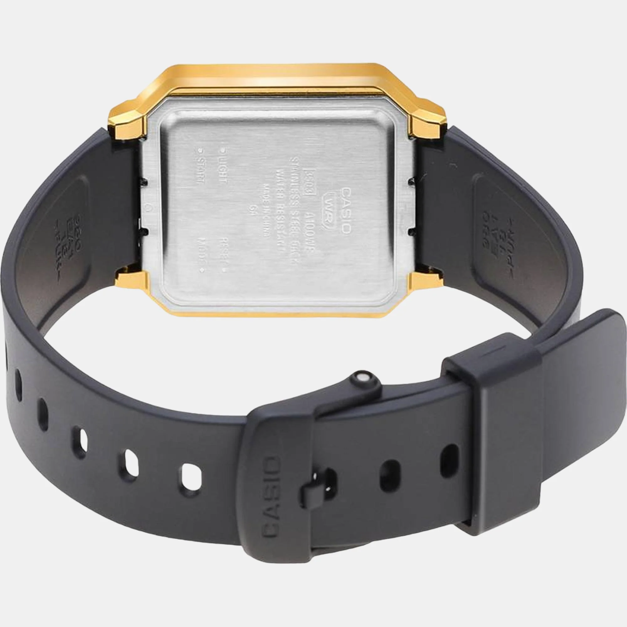 Vintage Unisex Quartz Gold Dial Digital Resin Watch D291 - Image 3