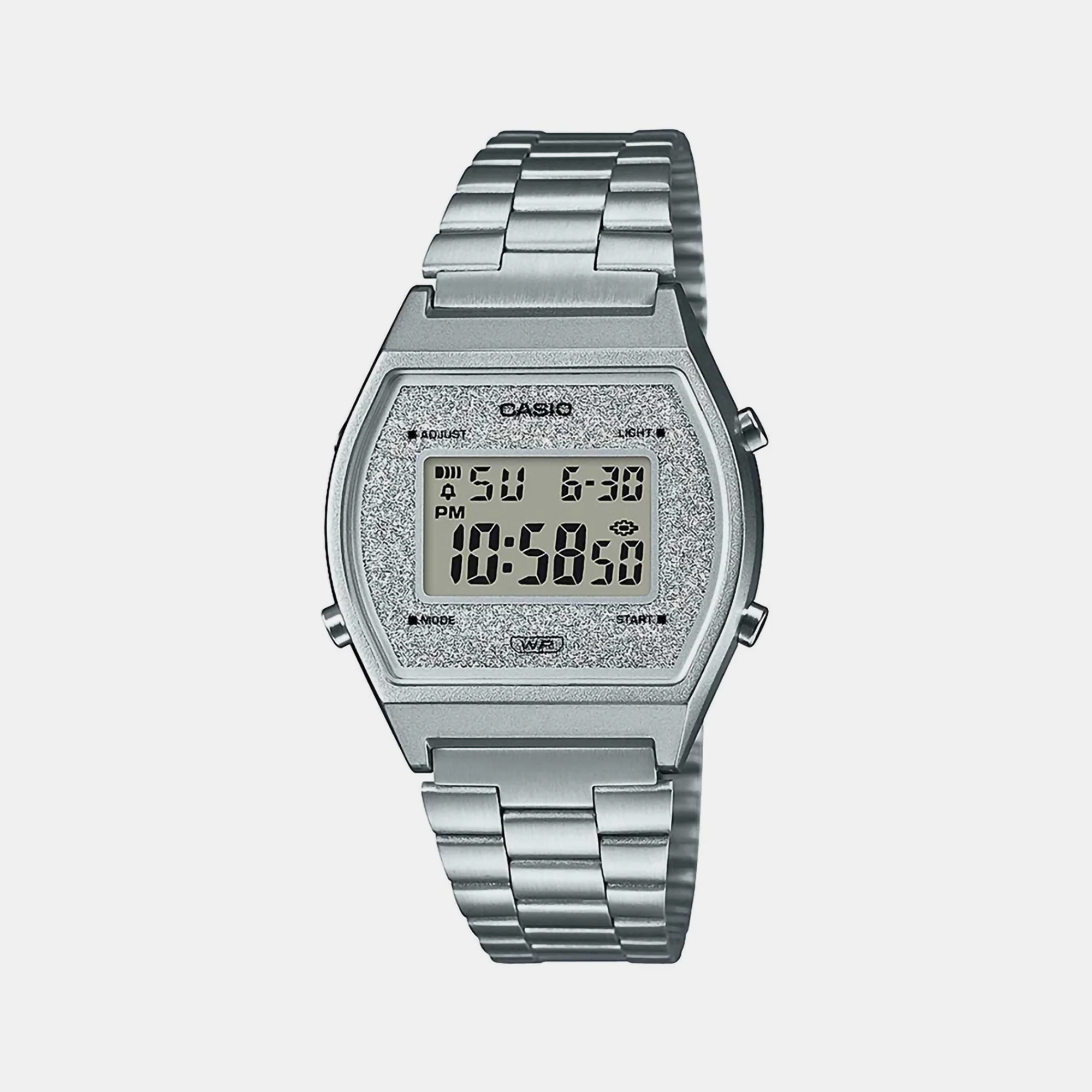 Vintage Unisex Quartz Silver Dial Digital Stainless Steel Watch D186 - Image 2