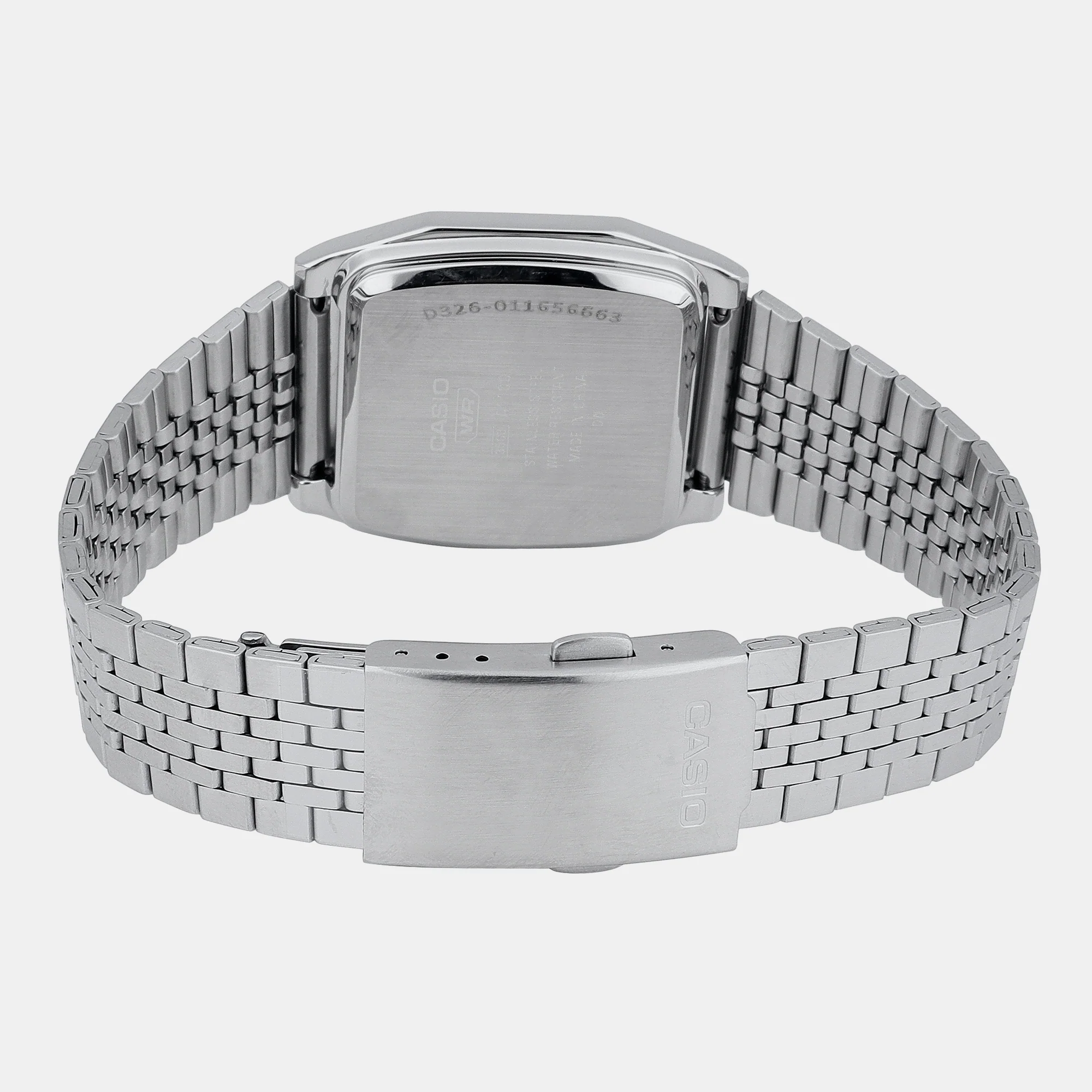 Vintage Unisex Quartz Silver Dial Digital Stainless Steel Watch D326 - Image 6