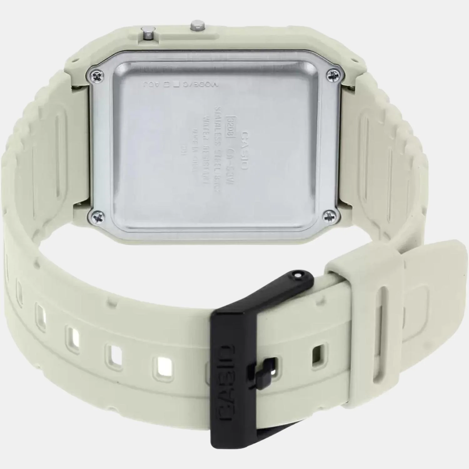 Vintage Unisex Quartz White Dial Digital Resin Watch D249 - Image 4