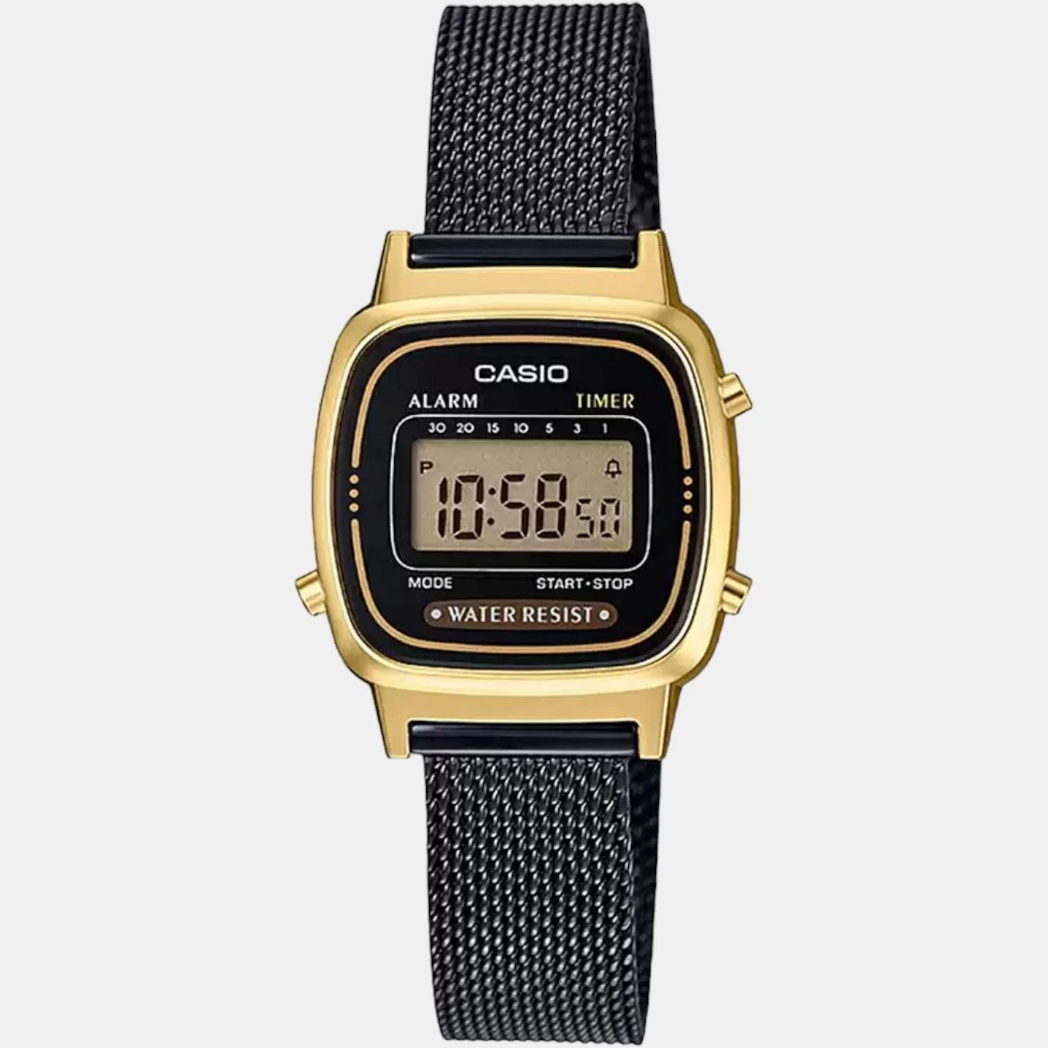 Vintage Women Quartz Black Dial Digital Stainless Steel Watch D201 - Image 2