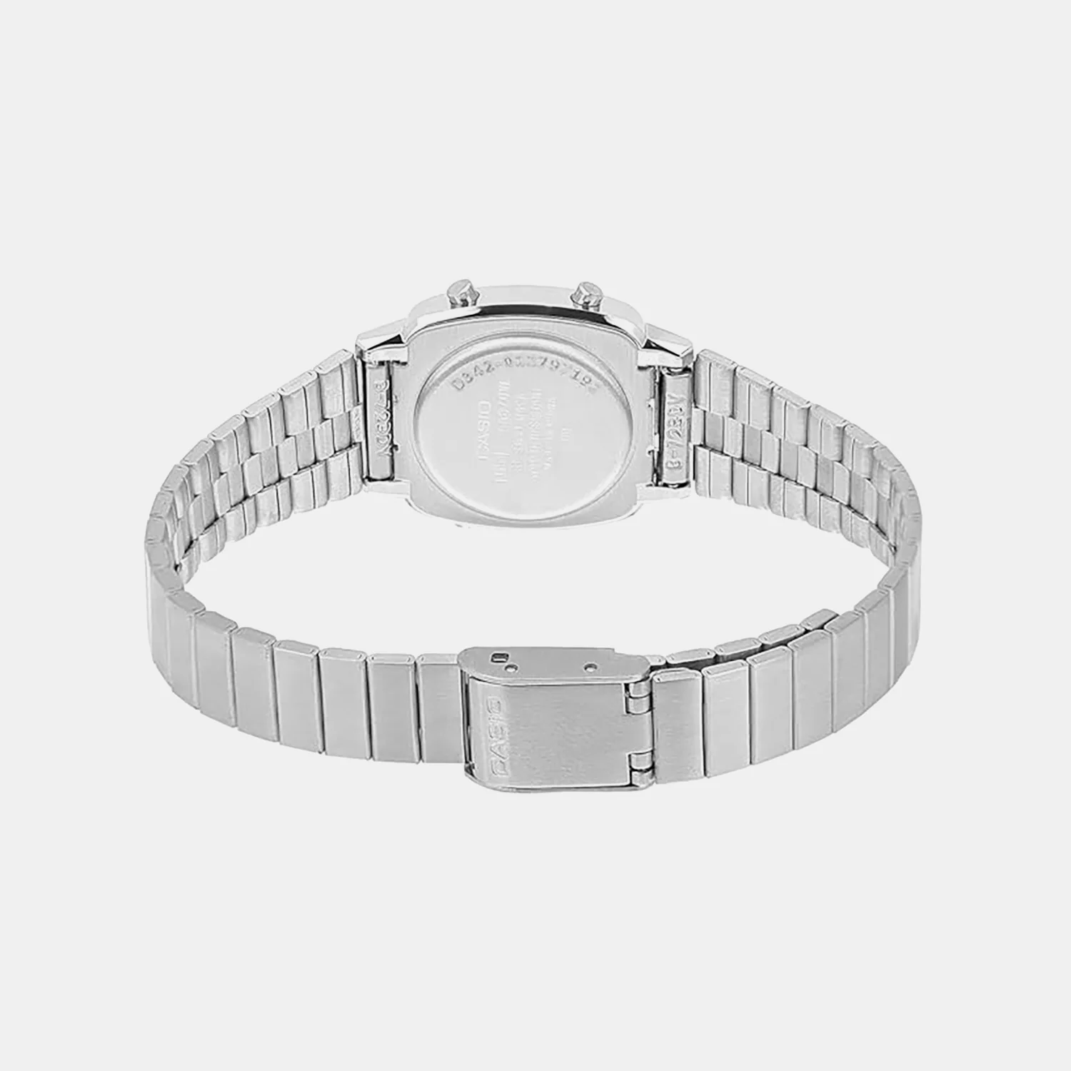 Vintage Women Quartz Grey Dial Digital Stainless Steel Watch D342 - Image 2