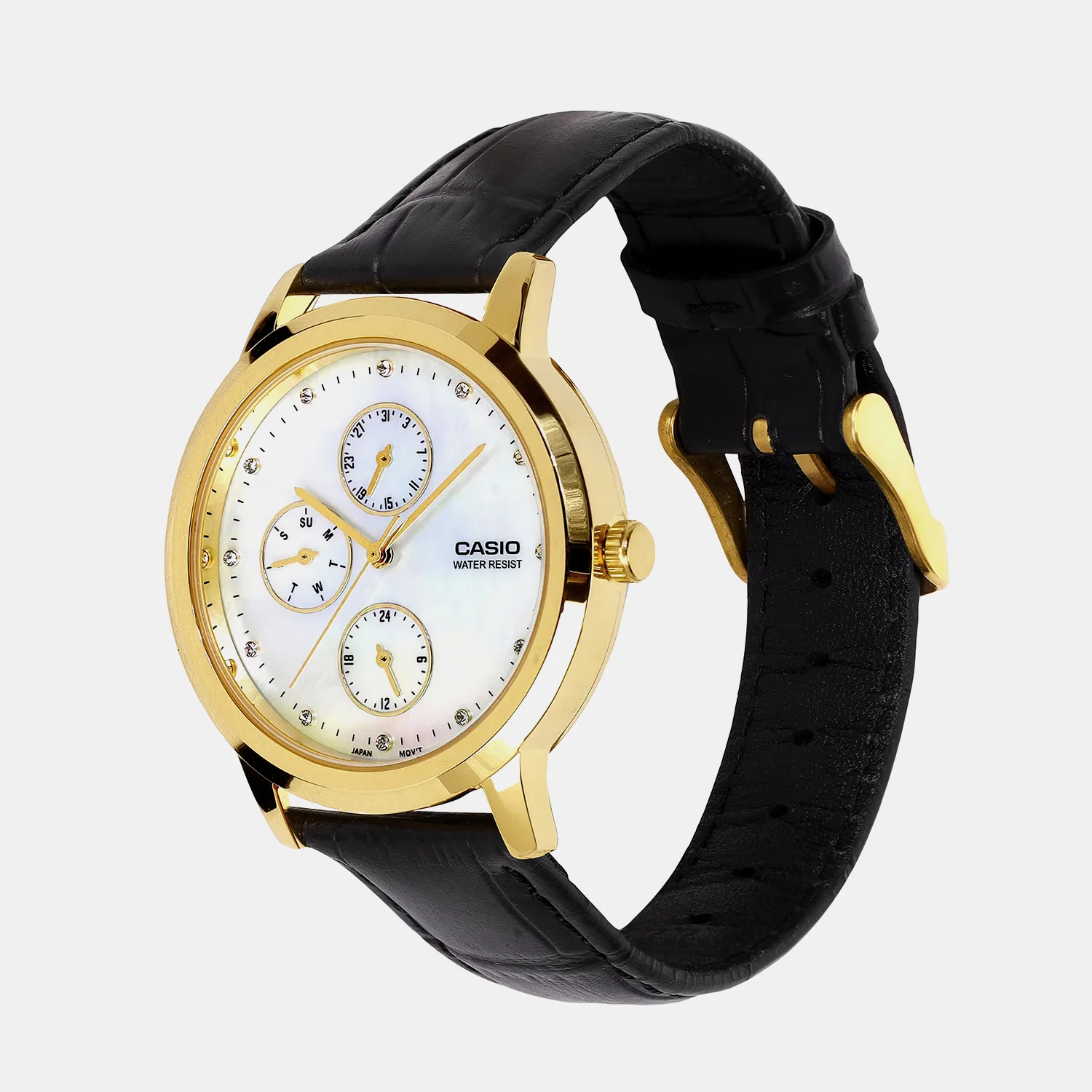 Women Quartz White Dial Analog Brass Watch A2495 - Image 4