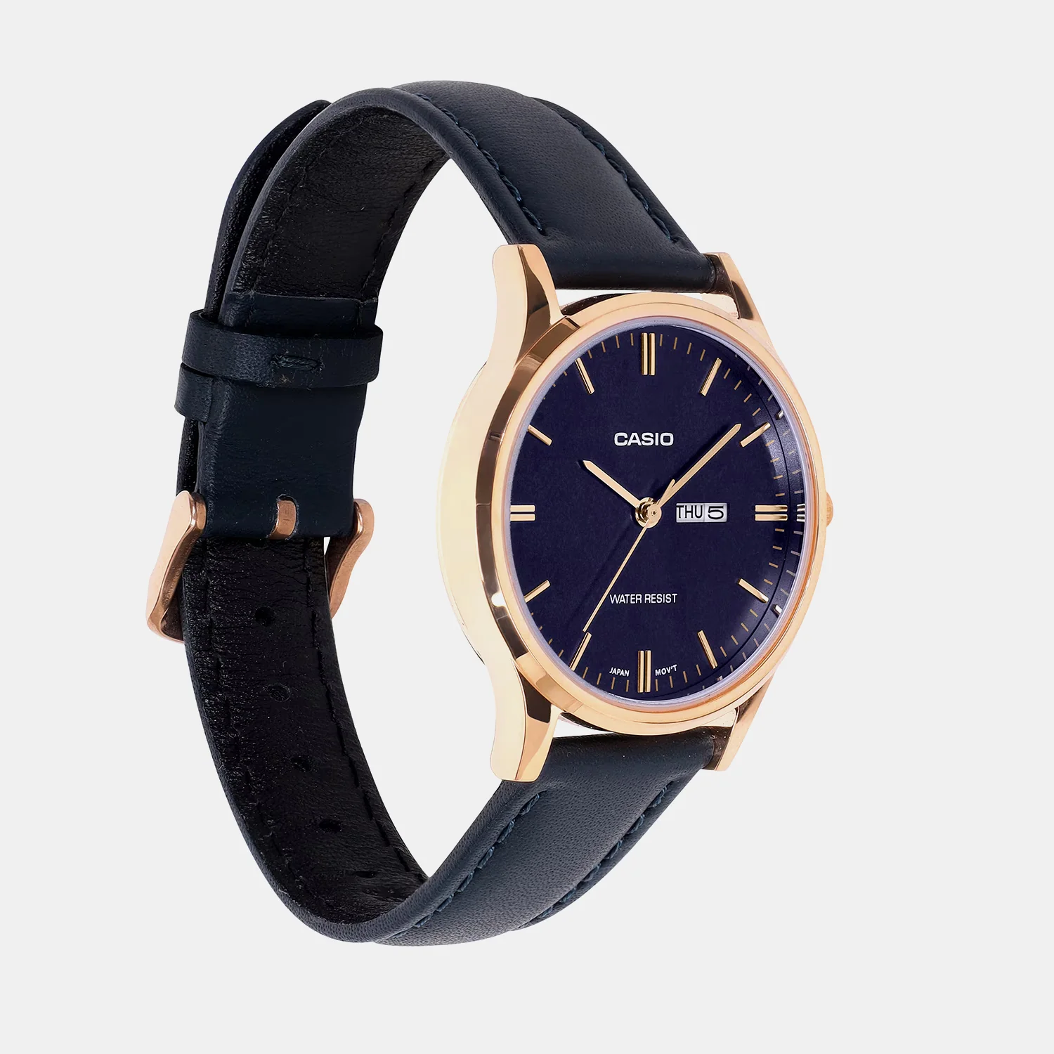 Women Quartz Blue Dial Analog Stainless Steel Watch A2511 - Image 2