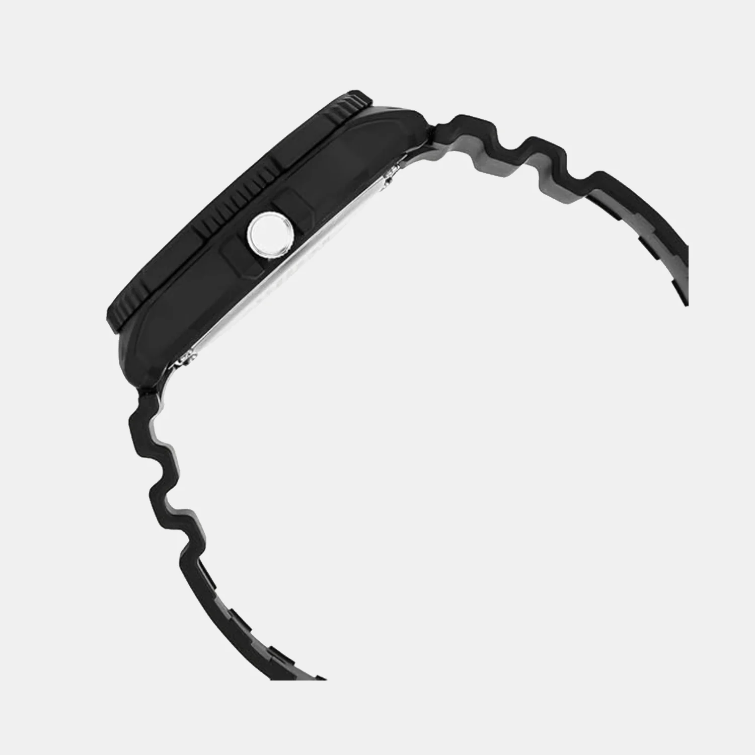 Youth Men Quartz Black Dial Analog Resin Watch A2404 - Image 2