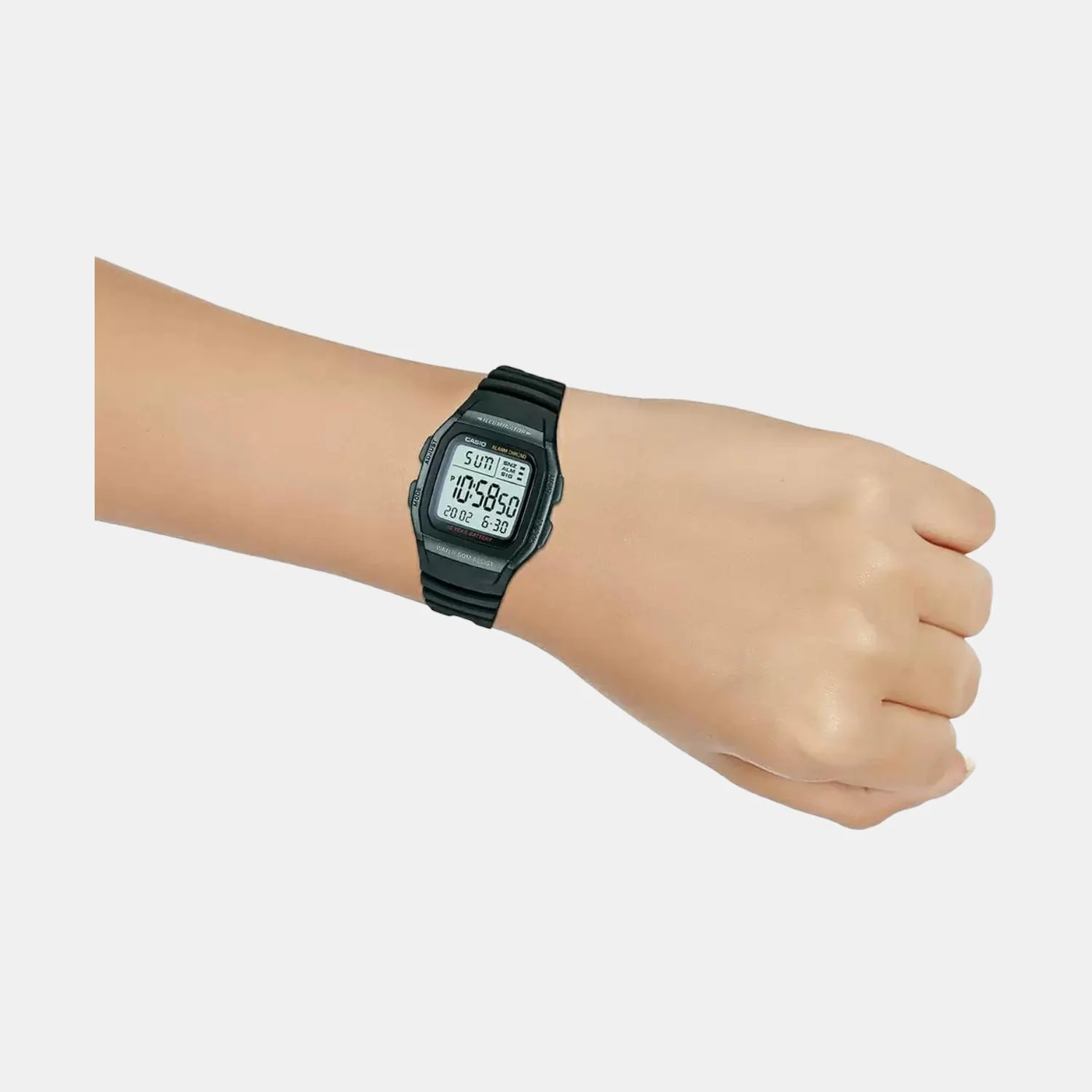 Youth Men Quartz Black Dial Digital Resin Watch D054 - Image 6