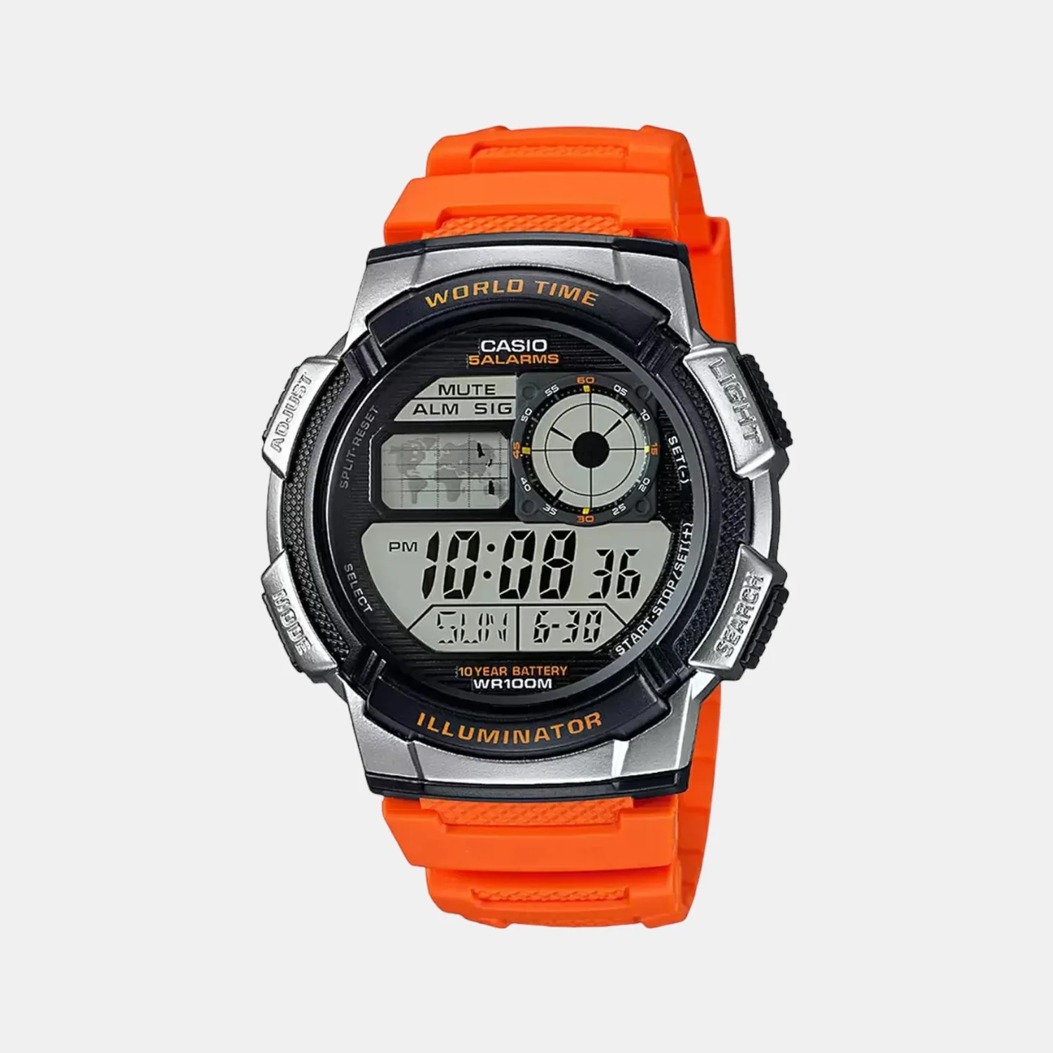 Youth Men Quartz Black Dial Digital Resin Watch D121