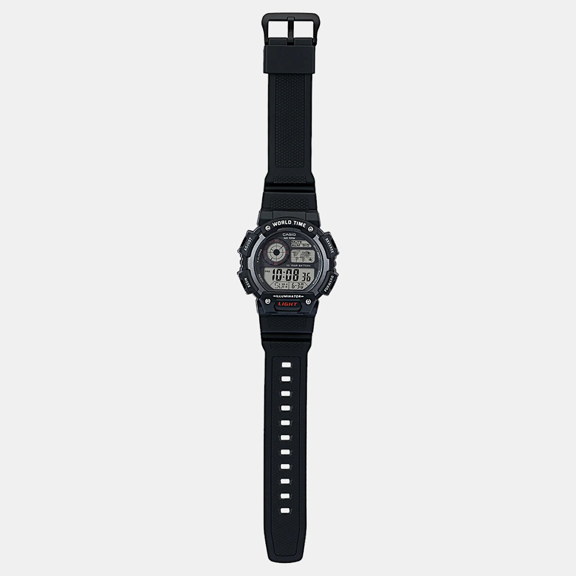 Youth Men Quartz Black Dial Digital Resin Watch D152 - Image 5