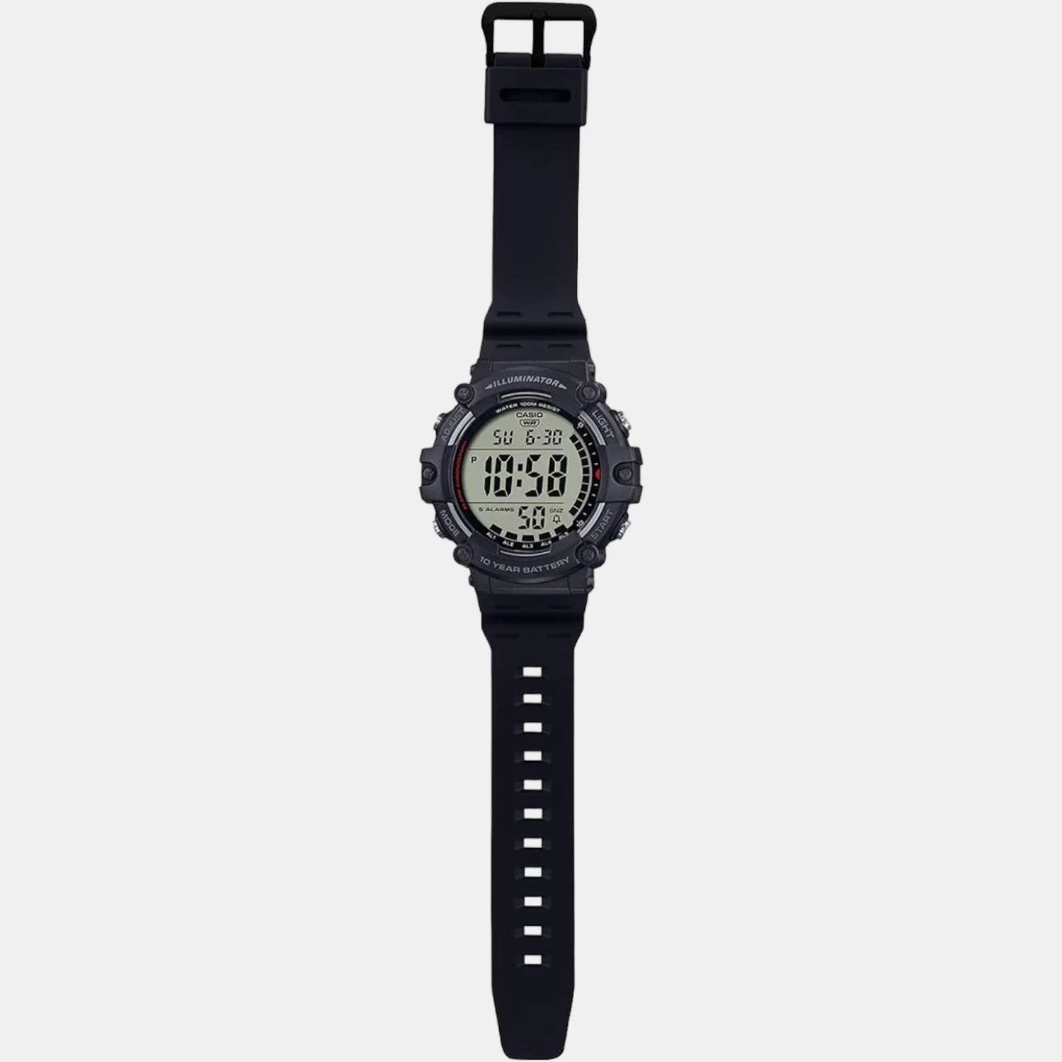Youth Men Quartz Grey Dial Digital Resin Watch D275 - Image 5