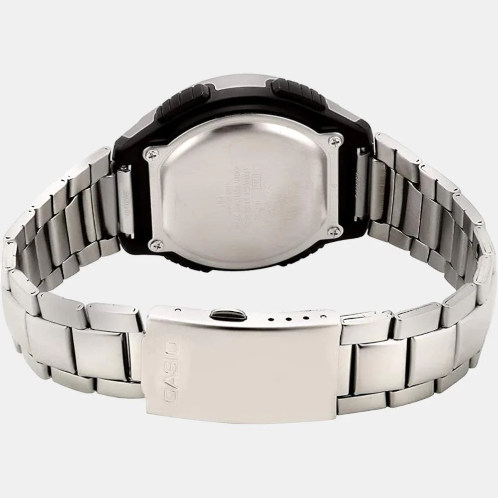 Youth Men Quartz Black Dial Digital Stainless Steel Watch D091 - Image 5