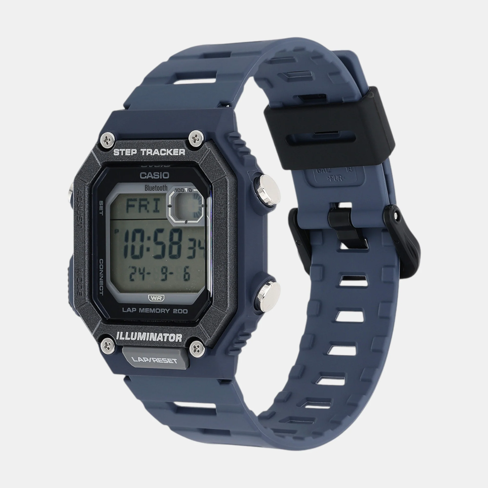 Youth Men Quartz Black Dial Digital Resin Watch D353 - Image 4