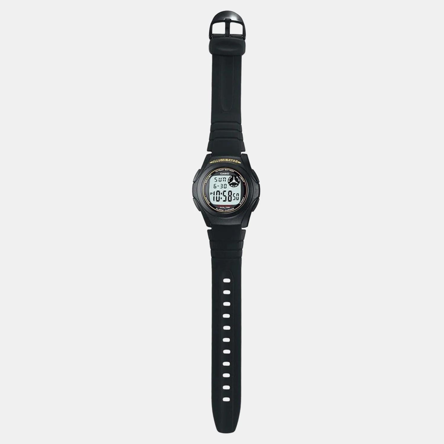 Youth Men Quartz Grey Dial Digital Resin Watch D028 - Image 5