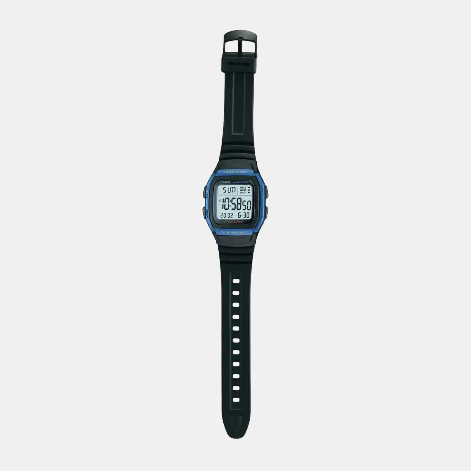 Youth Men Quartz Grey Dial Digital Resin Watch D055 - Image 3