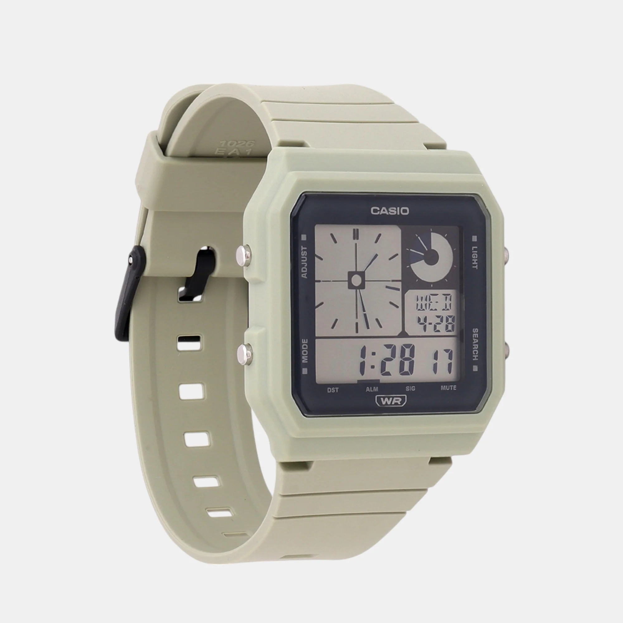 Youth Men Quartz Grey Dial Digital Resin Watch D312 - Image 3