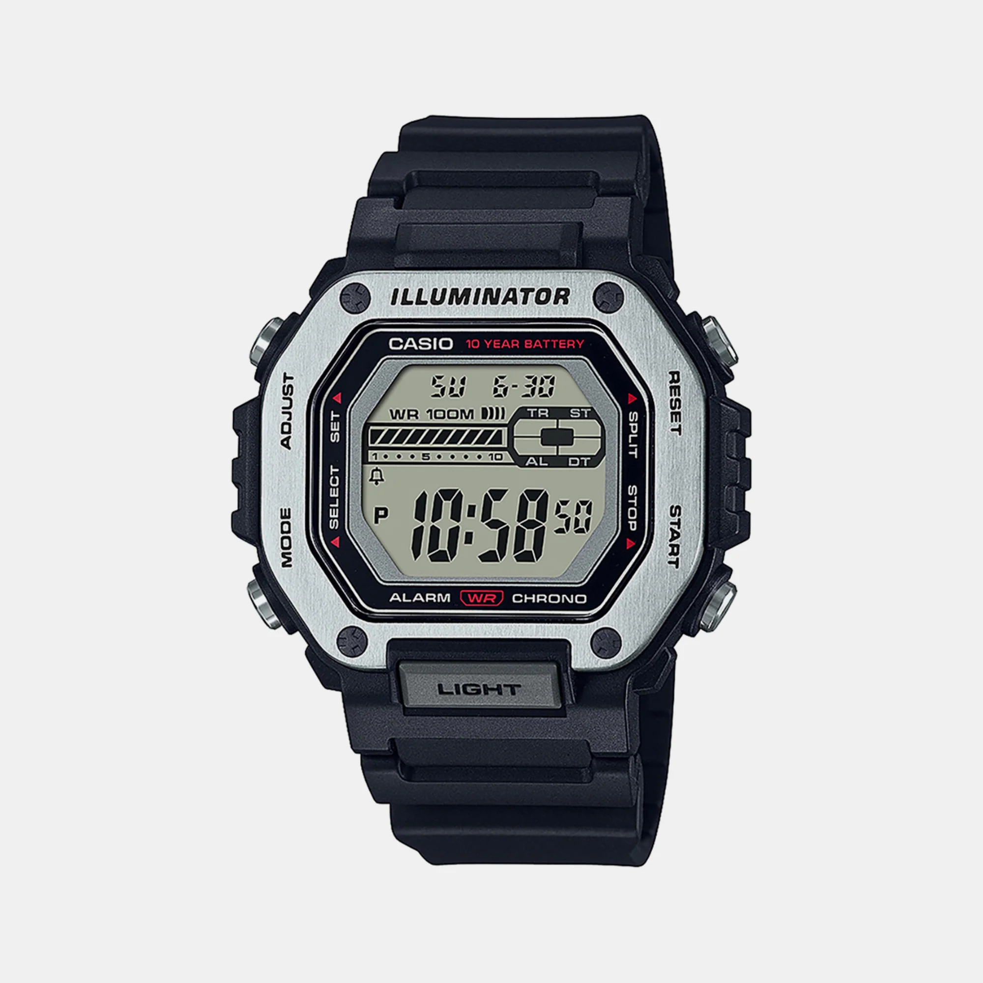 Youth Men Quartz Black Dial Digital Resin Watch D300 - Image 2