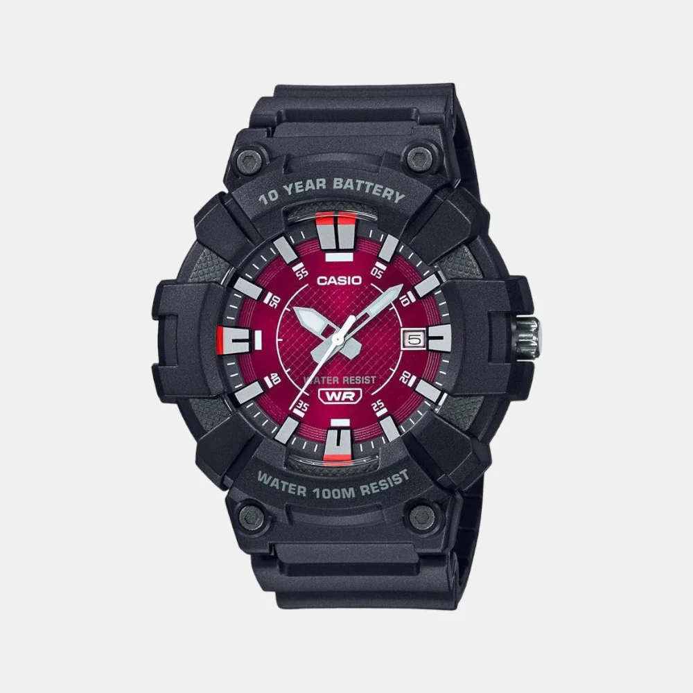 Youth Men Quartz Pink Dial Analog Resin Watch AD267