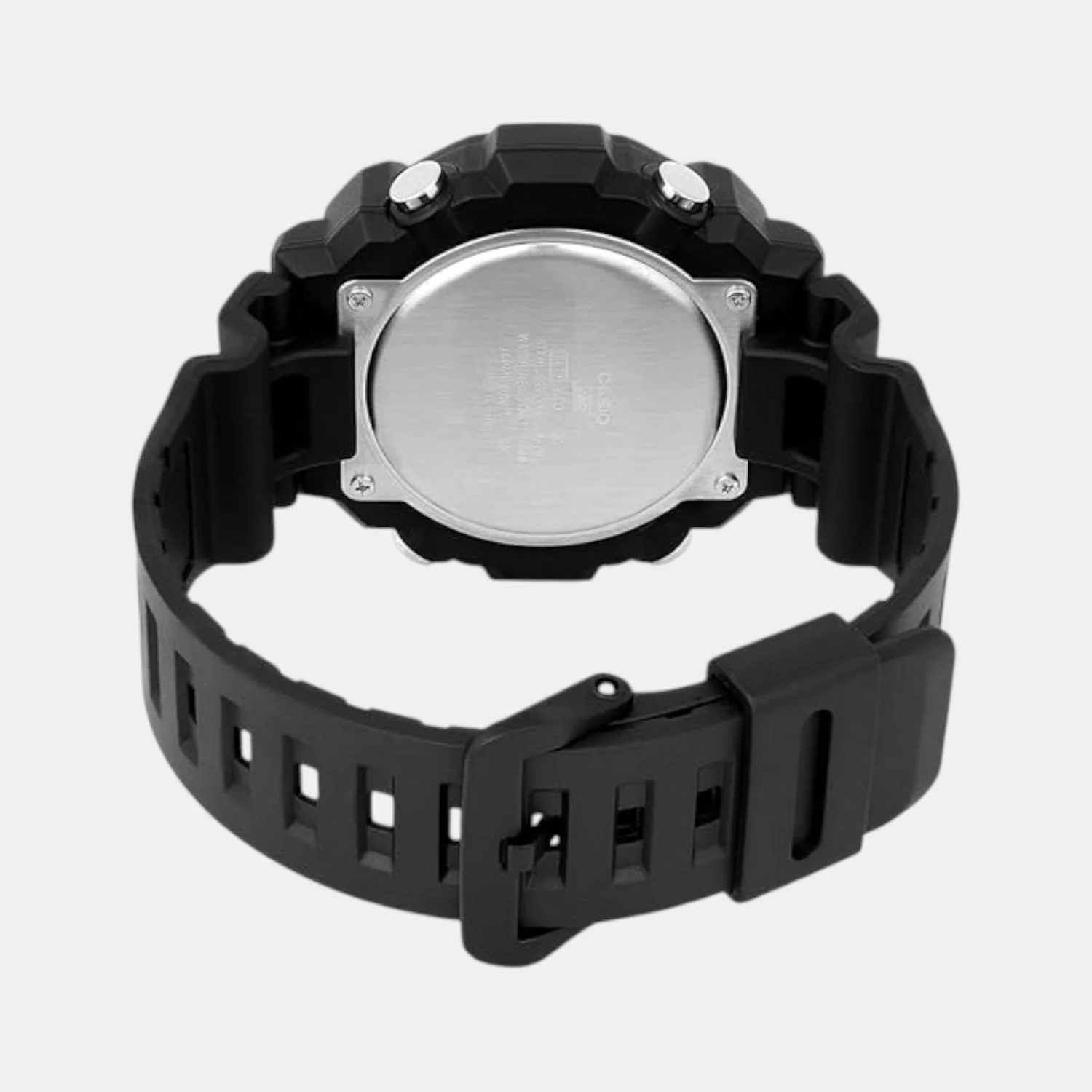 Youth Men Quartz Silver Dial Analog-Digital Resin Watch AD284 - Image 5