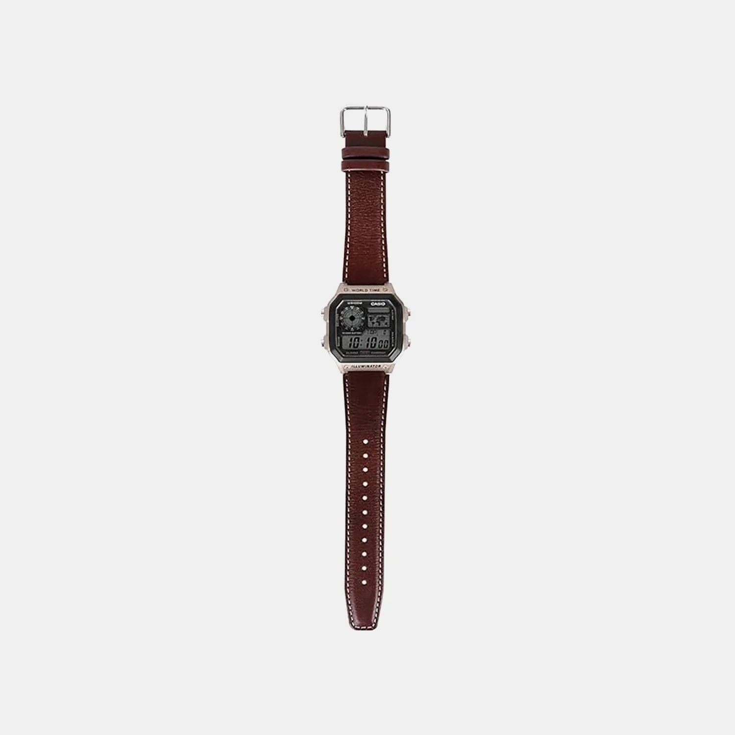 Youth Unisex Quartz Black Dial Digital Leather Watch D383 - Image 2