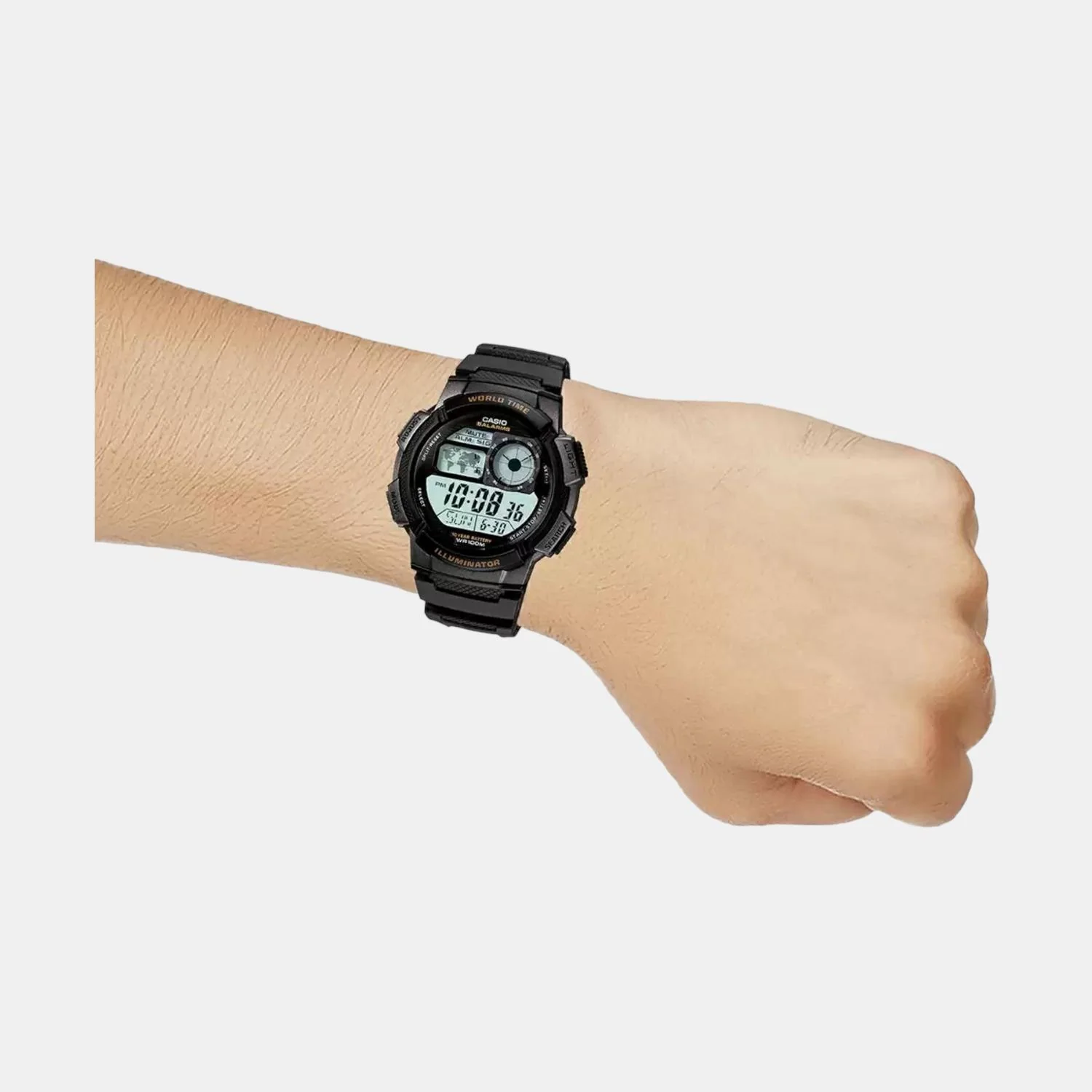 Youth Unisex Quartz Black Dial Digital Resin Watch D080 - Image 7