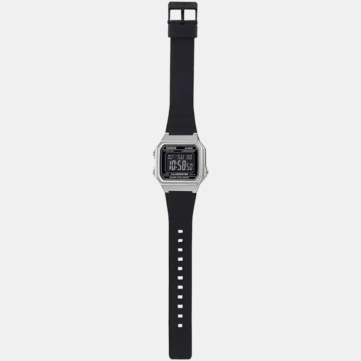 Youth Unisex Quartz Black Dial Digital Resin Watch I114 - Image 7