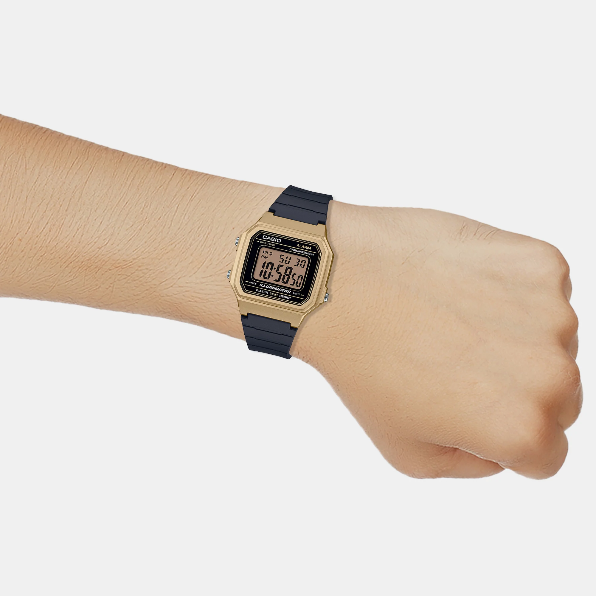 Youth Unisex Quartz Black Dial Digital Resin Watch I115 - Image 5