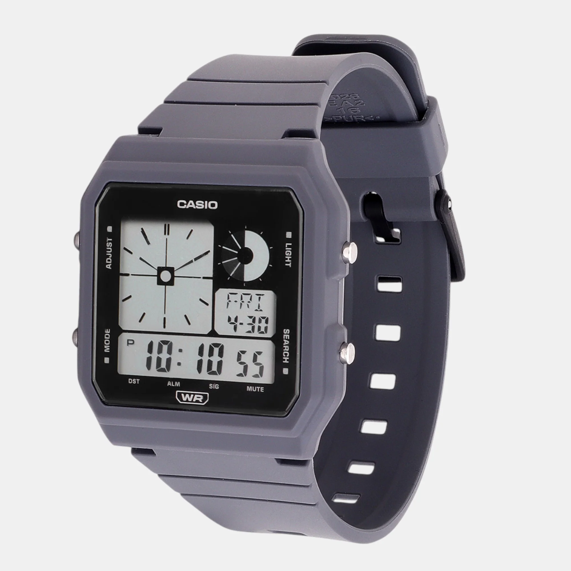 Youth Unisex Quartz Dark Grey Dial Digital Resin Watch D314 - Image 2