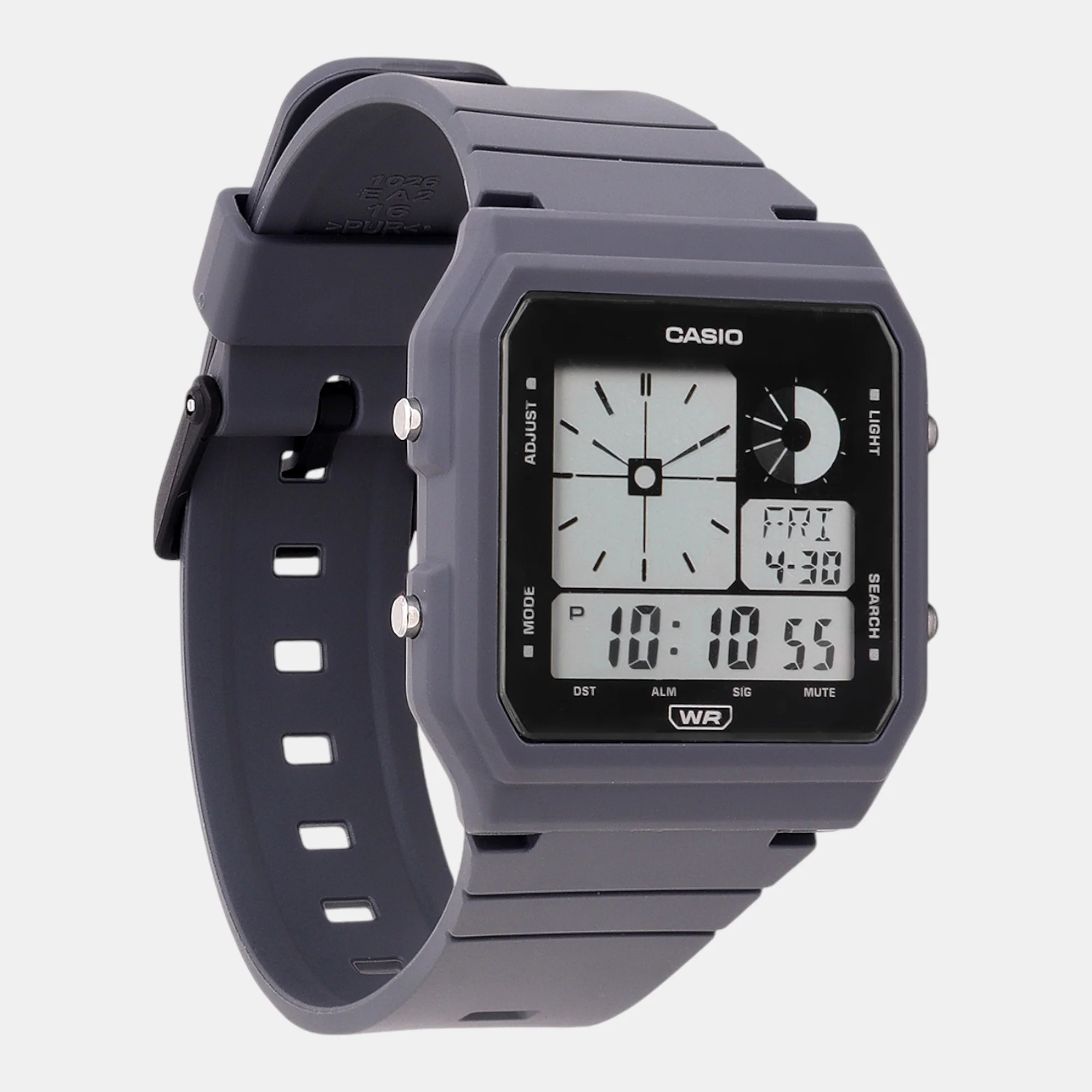 Youth Unisex Quartz Dark Grey Dial Digital Resin Watch D314 - Image 3