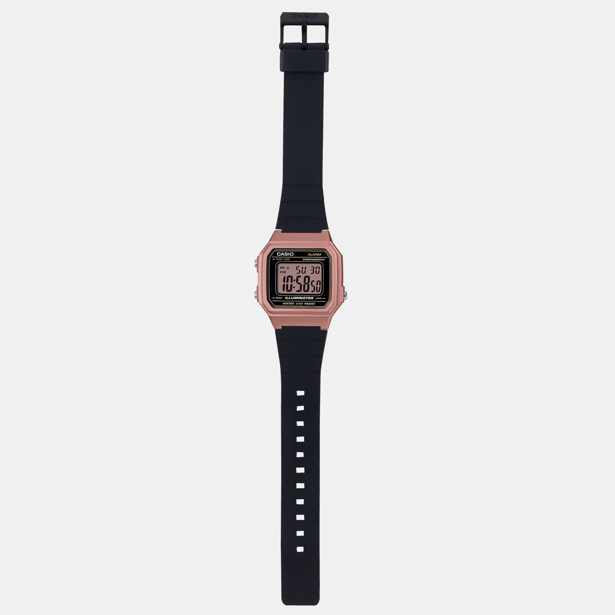 Youth Unisex Quartz Rose Gold Dial Digital Resin Watch I113 - Image 7