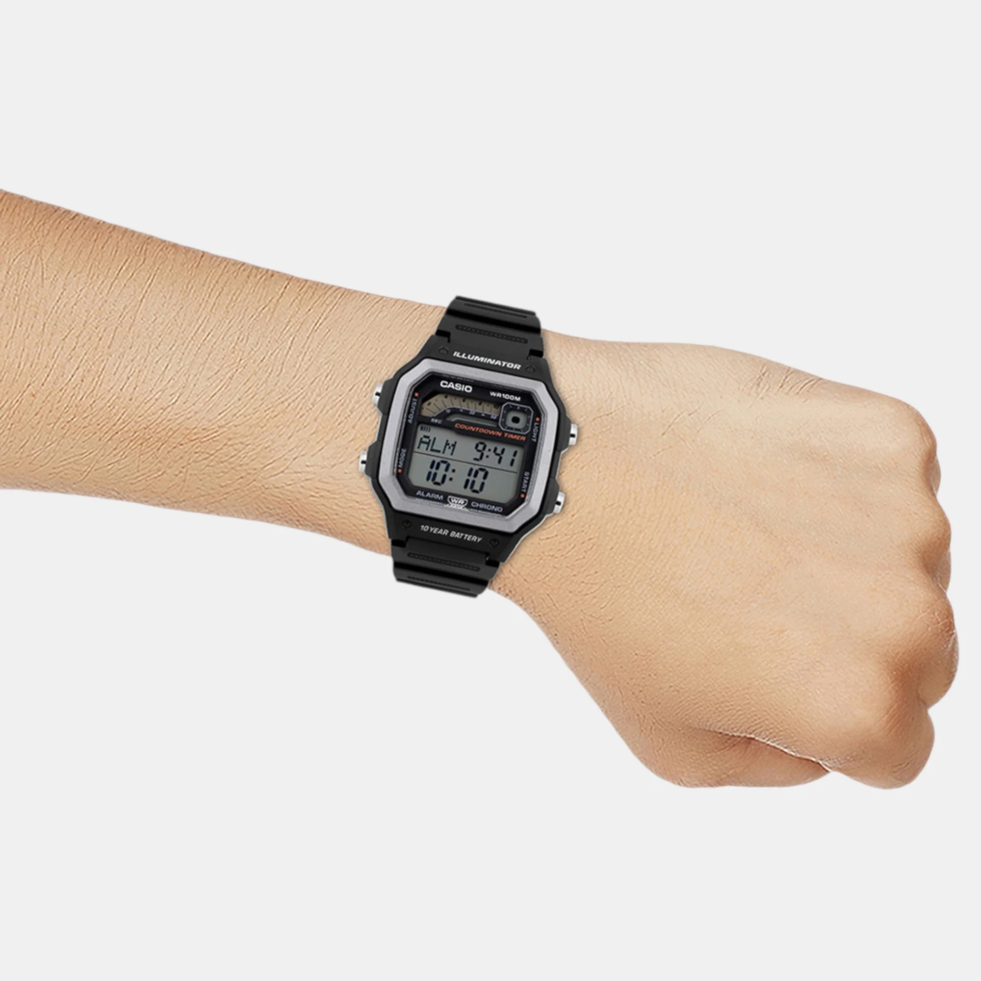 Youth Unisex Quartz Black Dial Digital Resin Watch D308 - Image 8