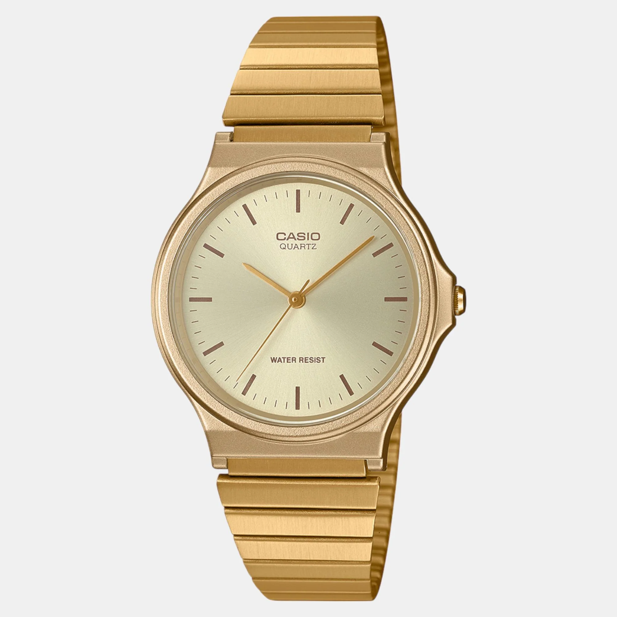 Youth Women Quartz Gold Dial Analog Stainless Steel Watch A2297 - Image 2
