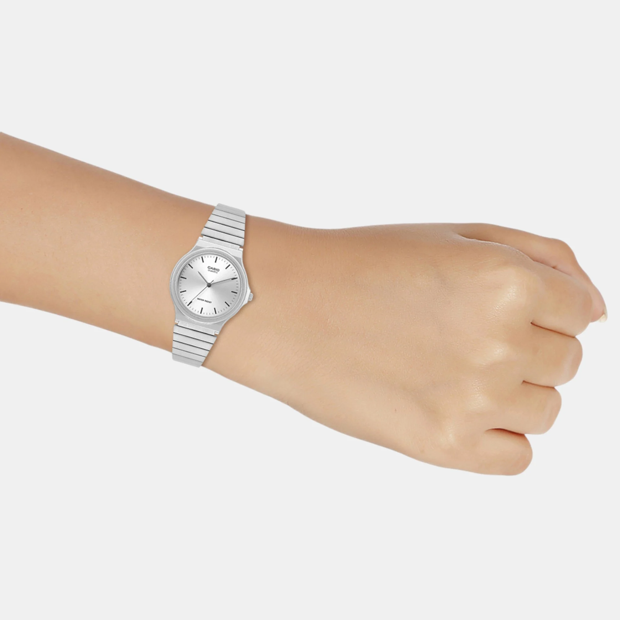 Youth Women Quartz Silver Dial Analog Stainless Steel Watch A2296 - Image 8