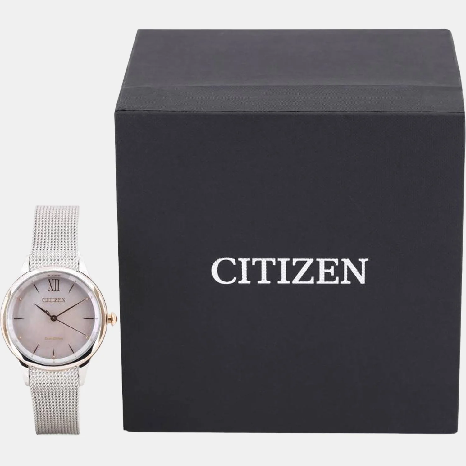Citizen L Women Quartz Mother Of Pearl Dial Analog Mesh Watch EM0816-88Y - Image 4