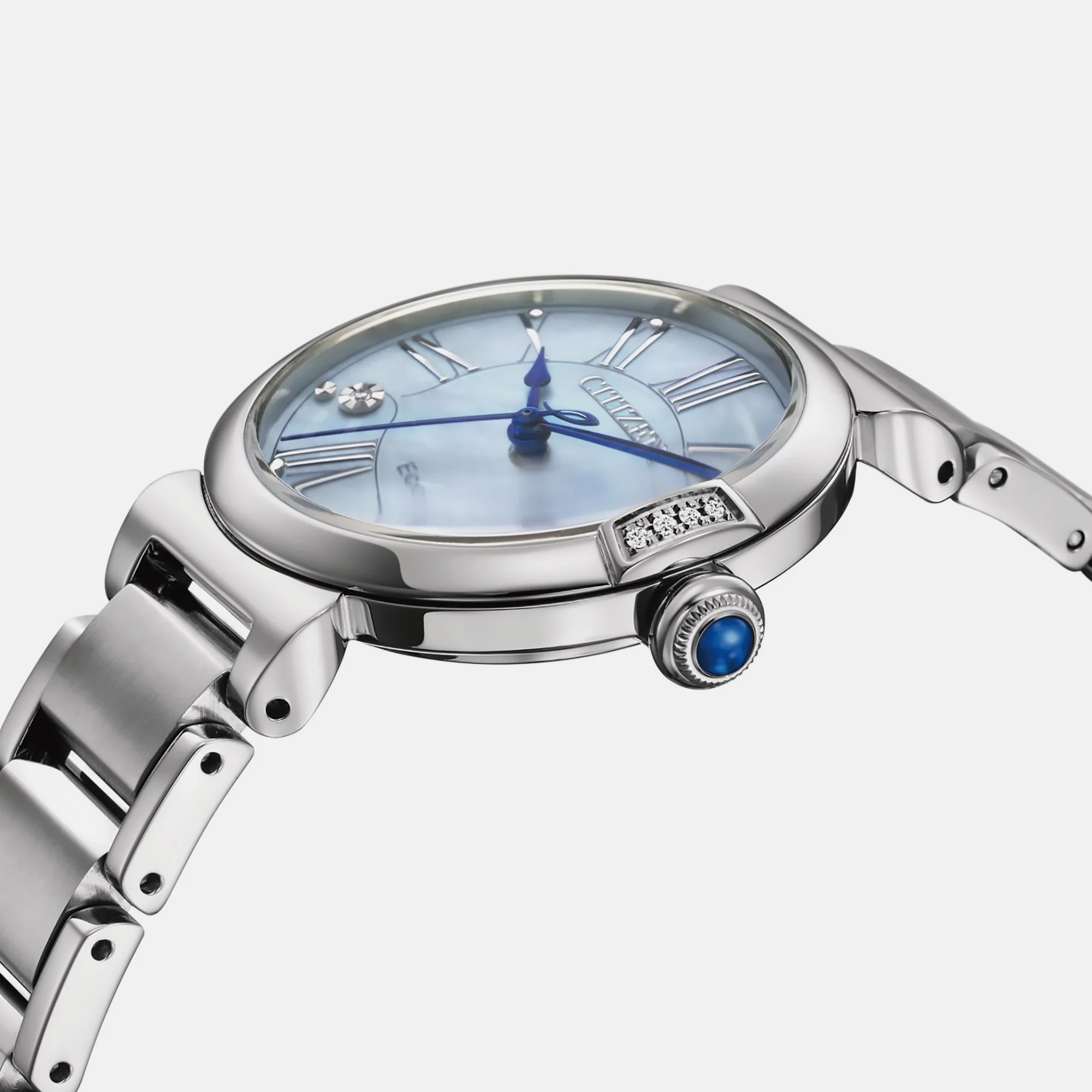 Citizen L Women Eco-Drive Mother Of Pearl Dial Analog Stainless Steel Watch EM1060-87N - Image 3
