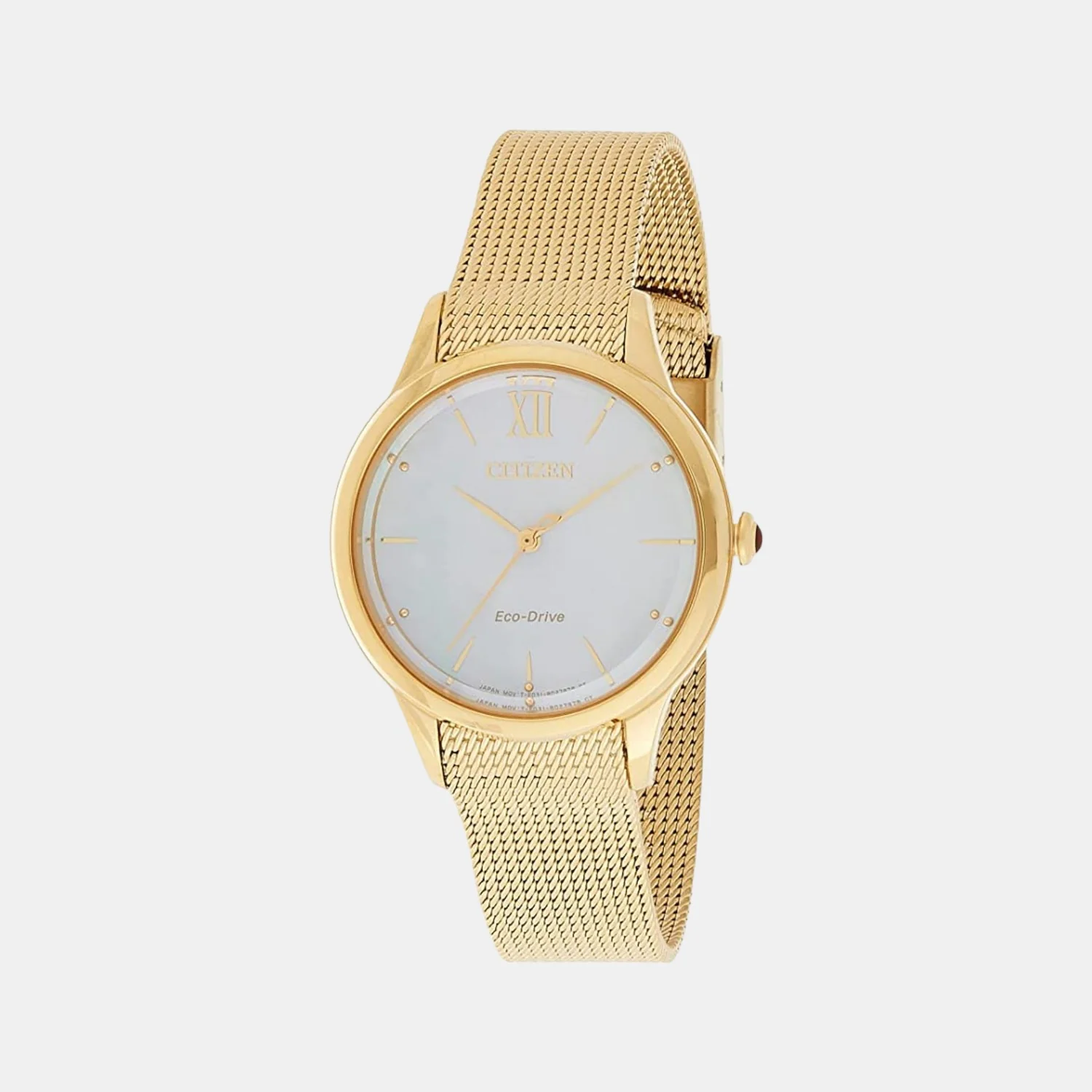 Citizen L Women Quartz White Dial Analog Mesh Watch EM0812-89D