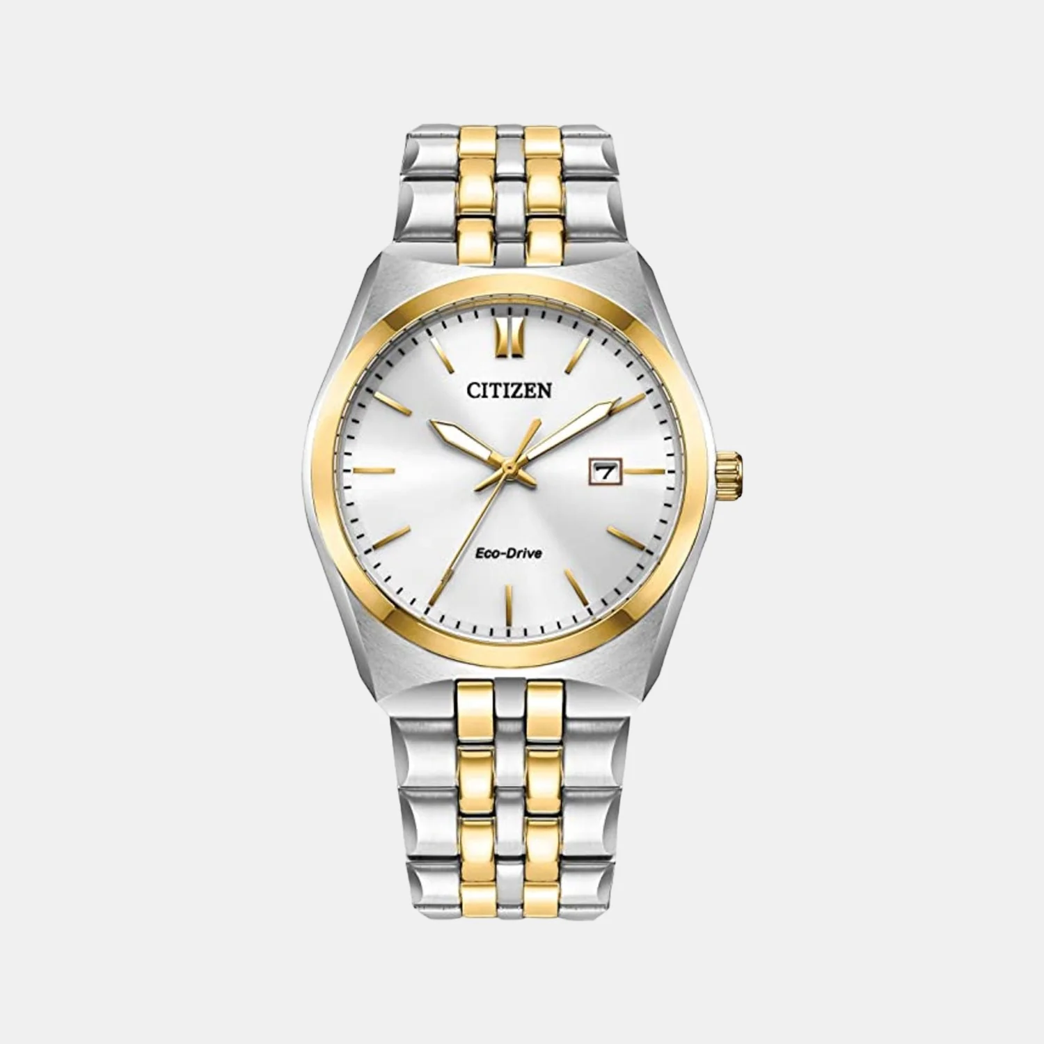 Corso Men Quartz White Dial Analog Stainless Steel Watch BM7334-58B