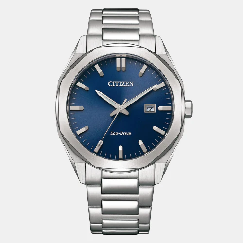 Eco-Drive Men Eco-Drive Blue Dial Analog Stainless Steel Watch BM7600-81L - Image 2