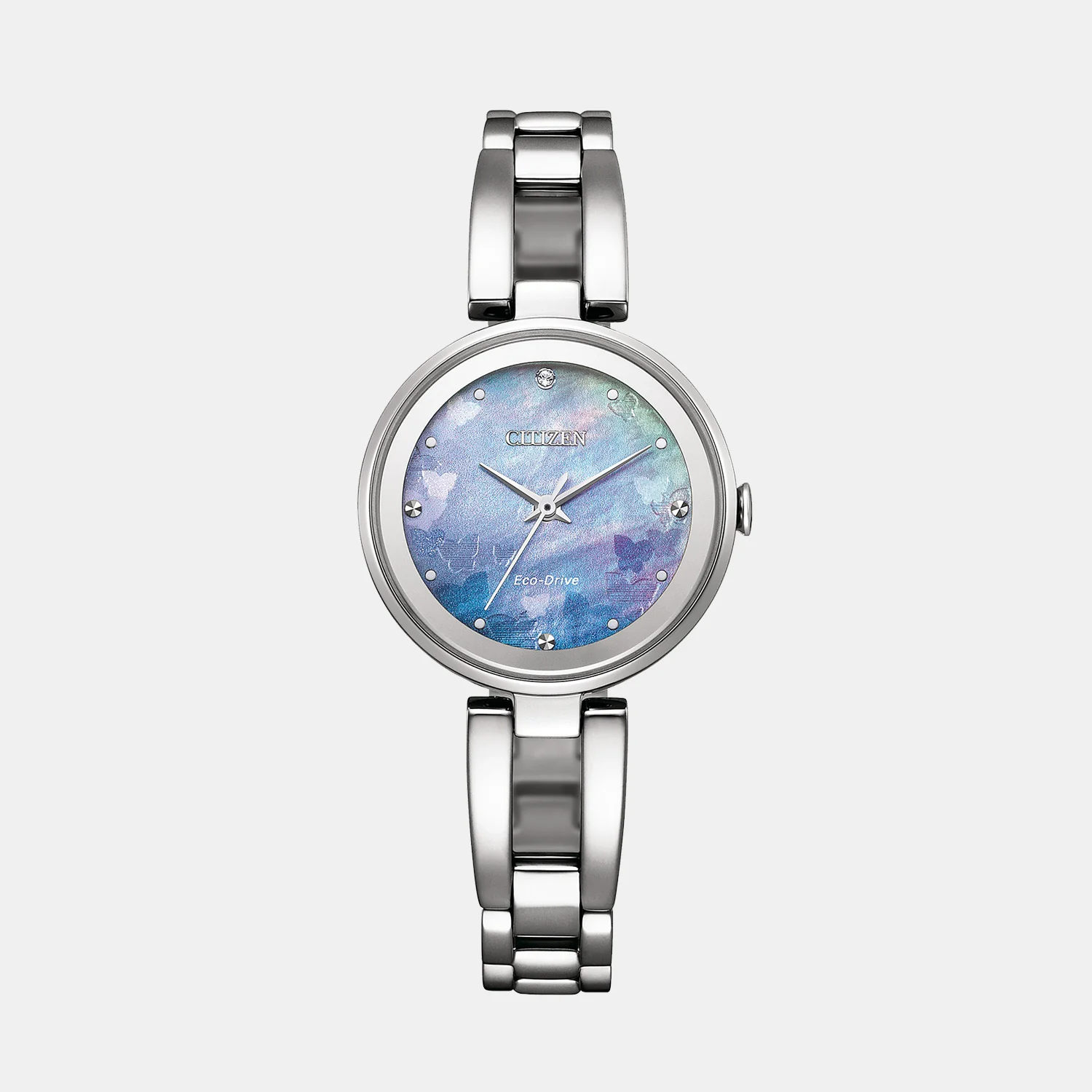 Eco-Drive Women Eco-Drive Light Blue Dial Analog Stainless Steel Watch EM0801-85N - Image 2