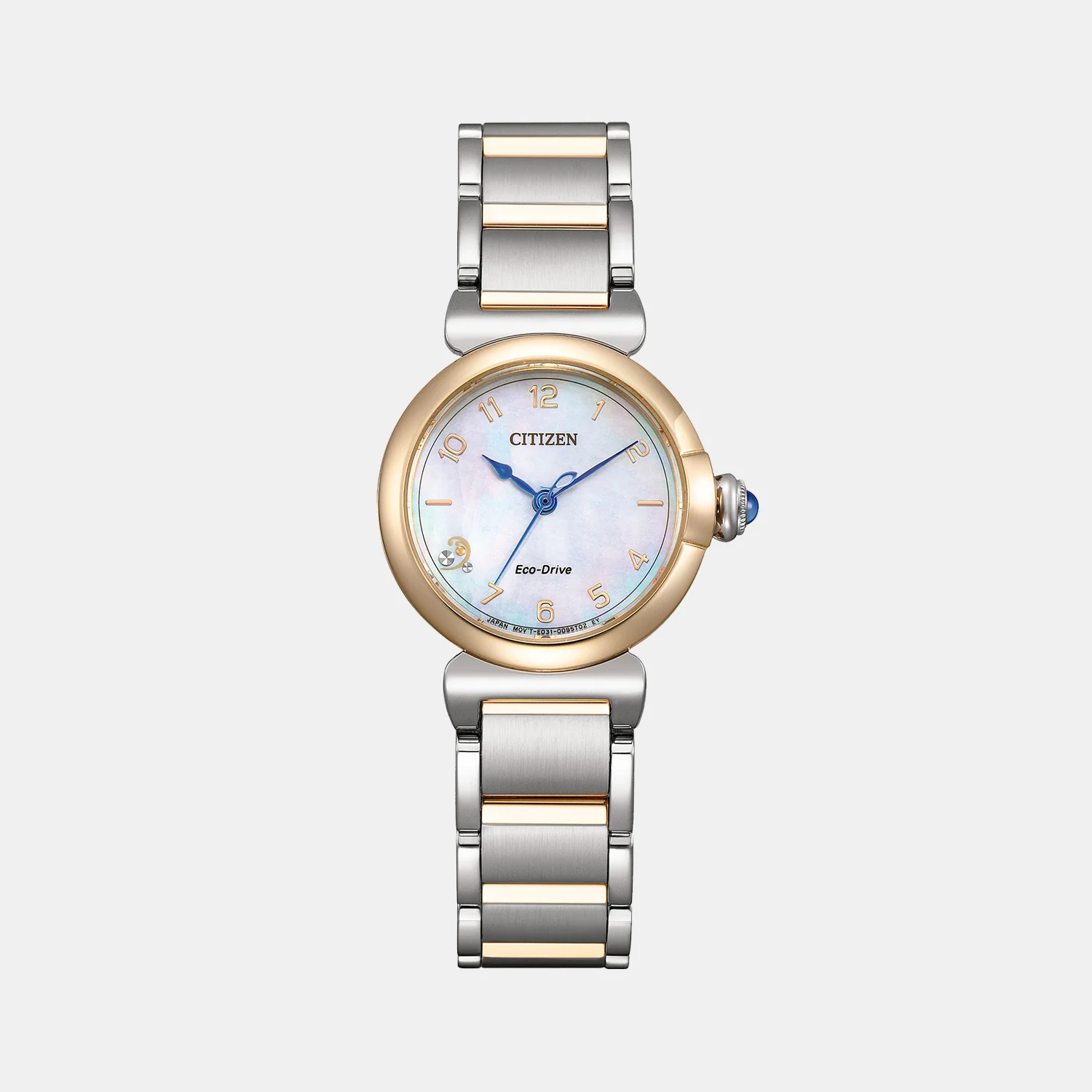 Eco-Drive Women Eco-Drive Mother Of Pearl Dial Analog Stainless Steel Watch EM1136-87D